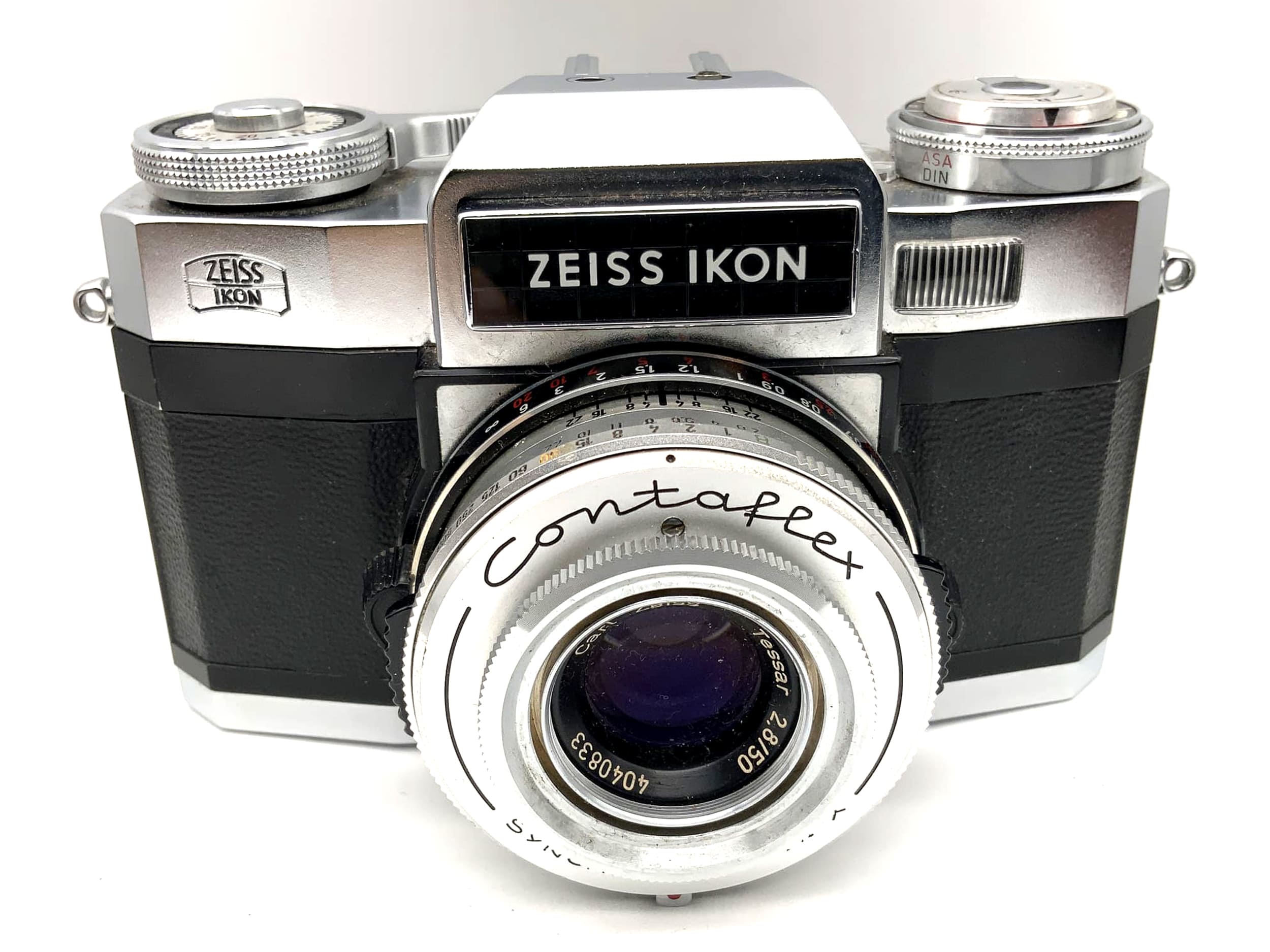 Zeiss Ikon Contaflex B 35mm SLR Tessar 2.8/50 Synchro Compur-X Body Beli defective!