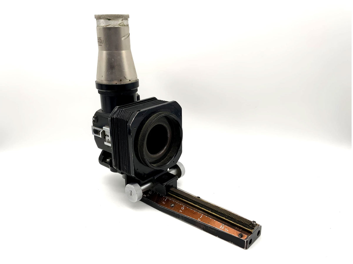 Leitz bellows unit black with Visoflex I mirror box silver (M39)