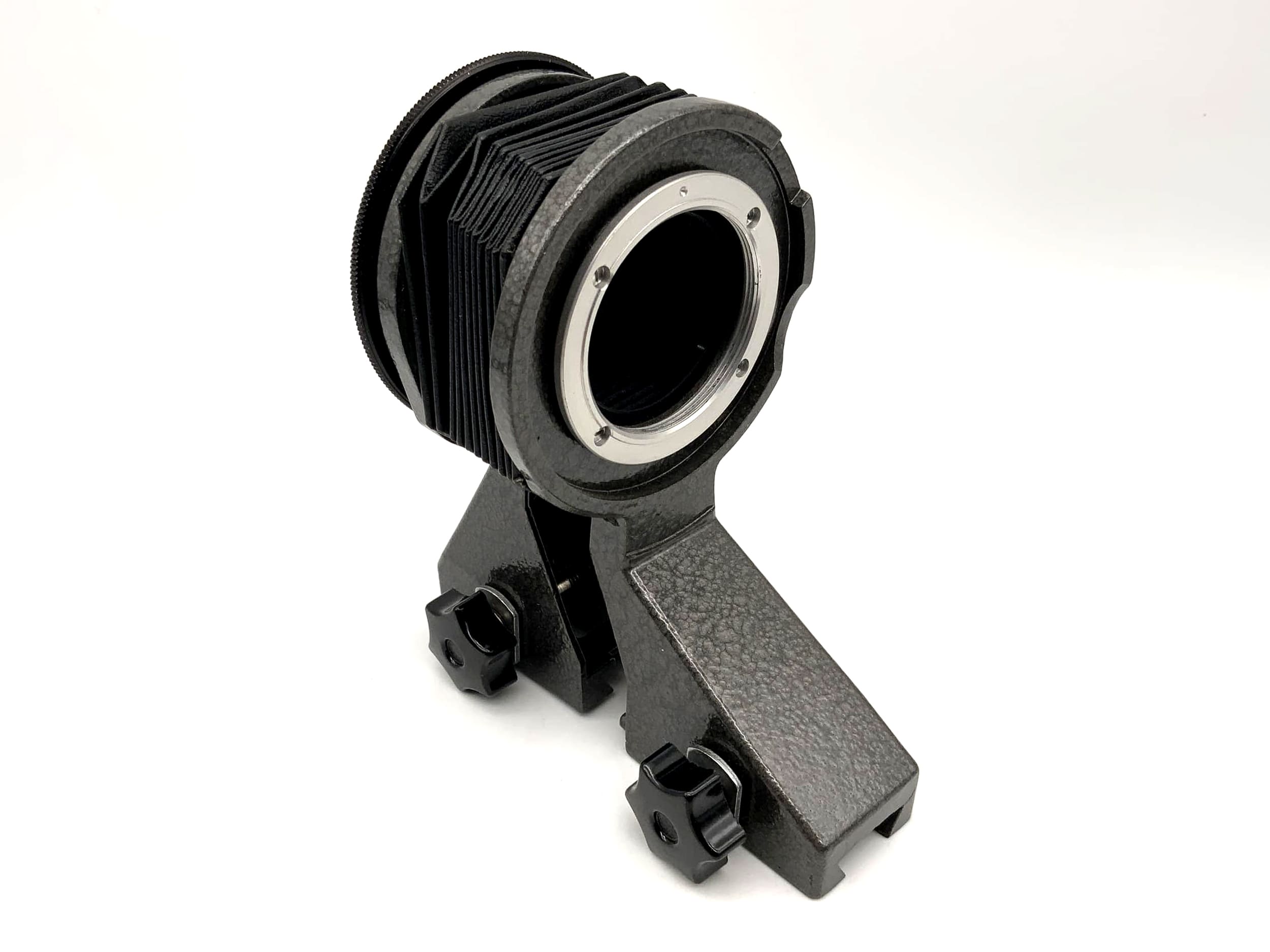 Pentacon bellows attachment, grey, for focusing rail, macro bellows (M42)