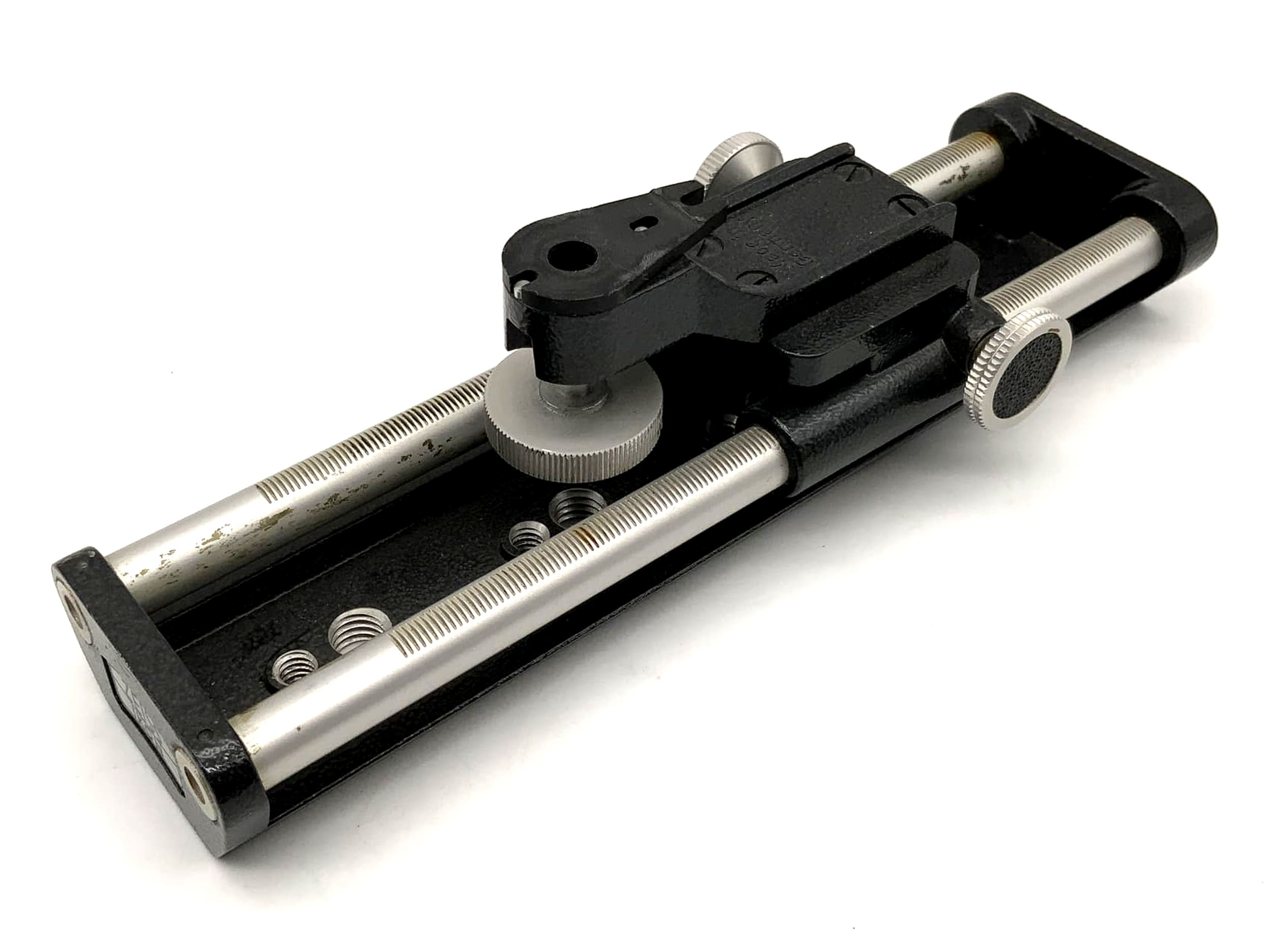 Zeiss Ikon focusing rail, black, macro rail, focusing rack