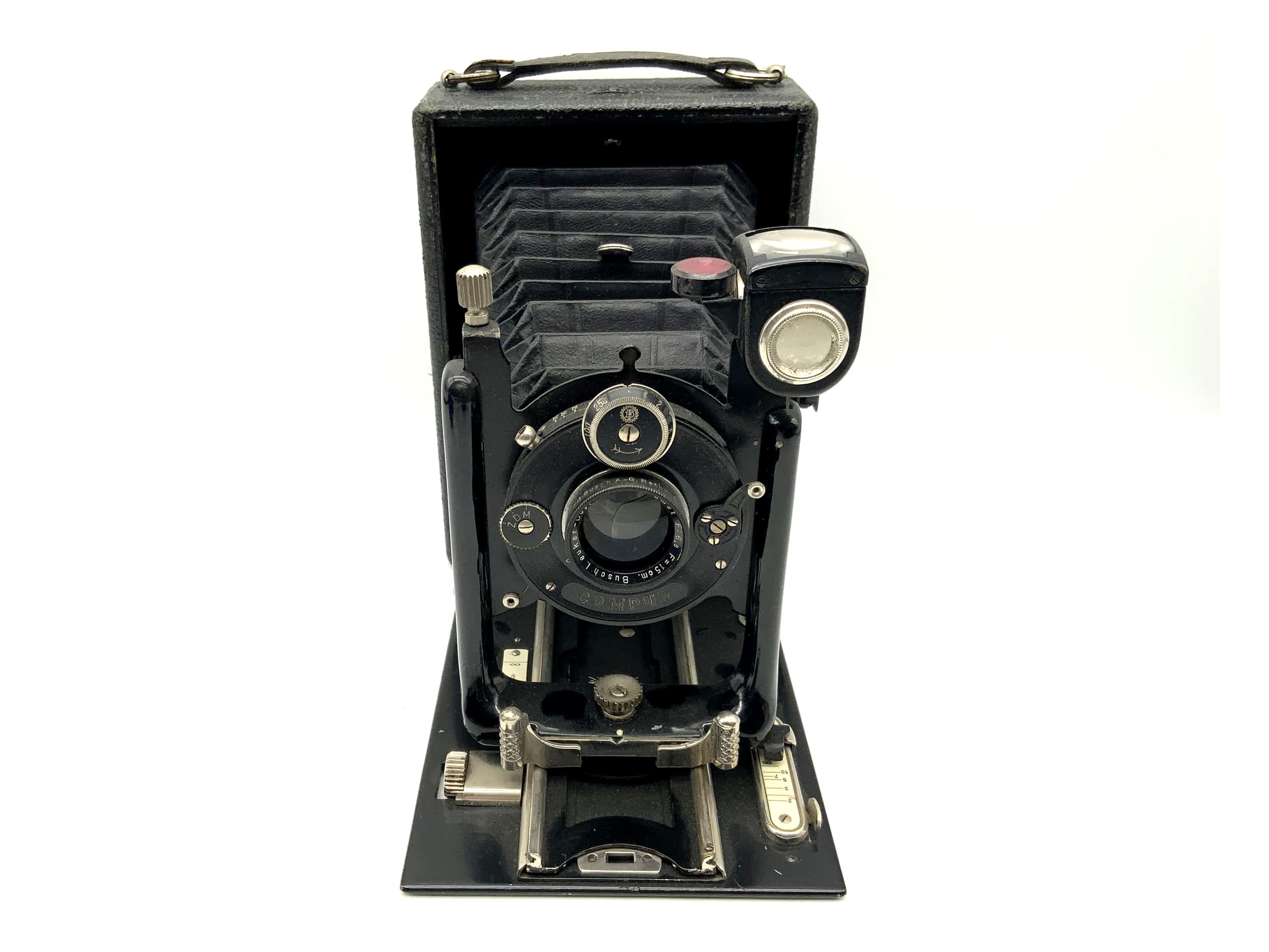 Emil Busch plate camera with Leukar double anastigmat f/6.8 f/15cm Compur