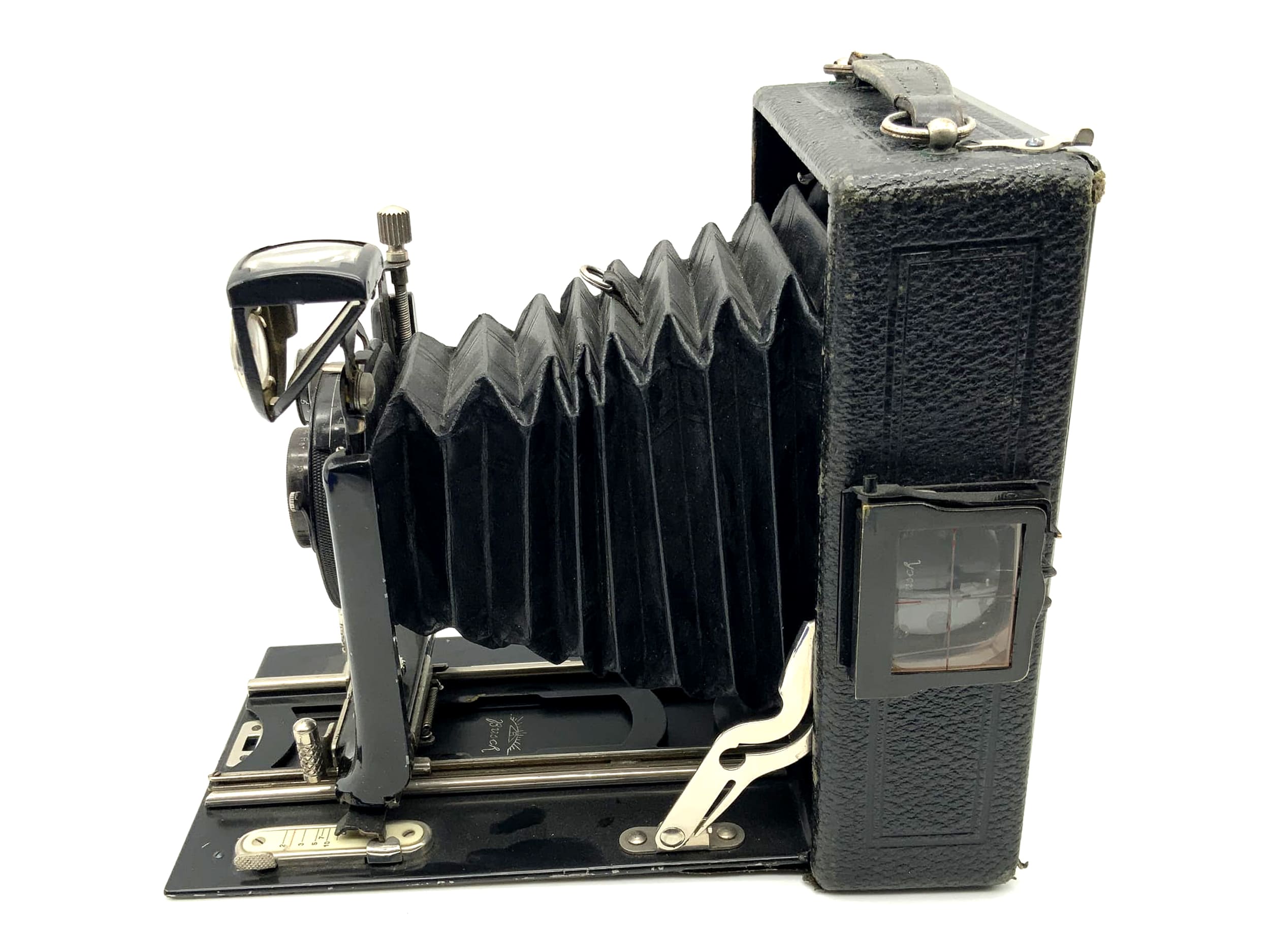 Emil Busch plate camera with Leukar double anastigmat f/6.8 f/15cm Compur