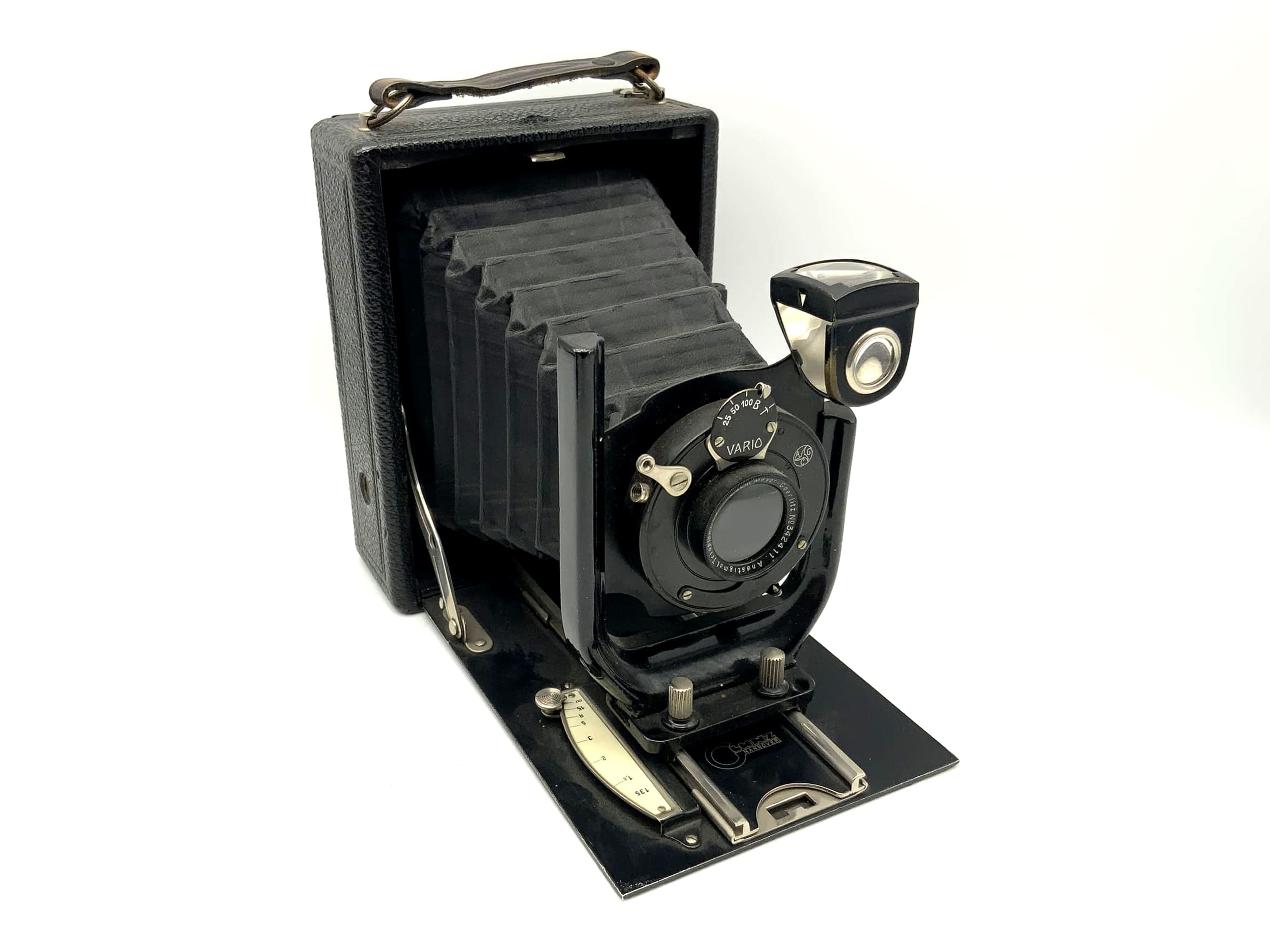 Glunz Model 3 plate camera with Meyer Goerlitz Trioplan 1:6.3 F=13.5cm Vario