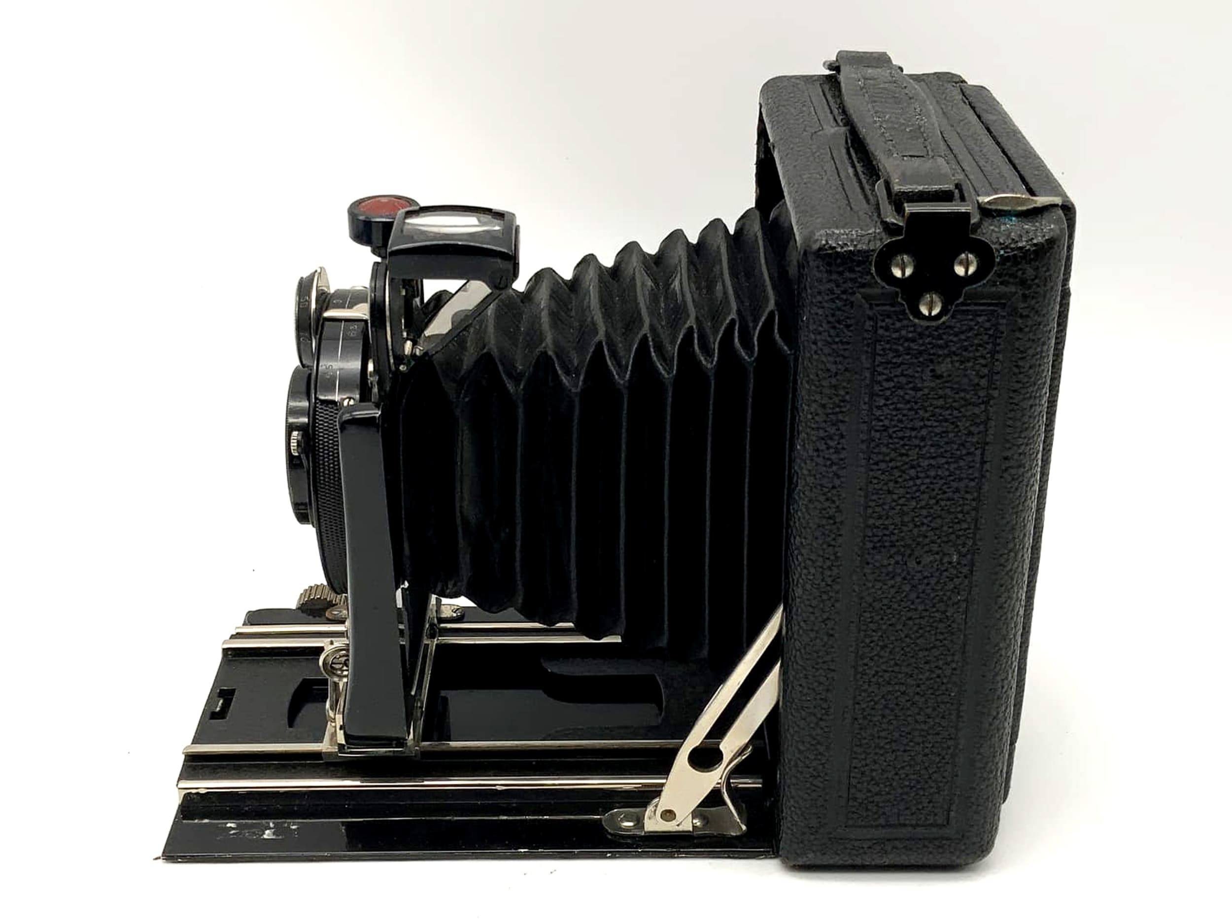 Contessa Nettel sonnar plate camera with Sonnar Anastigmat 1:4.5 f=12cm Compur