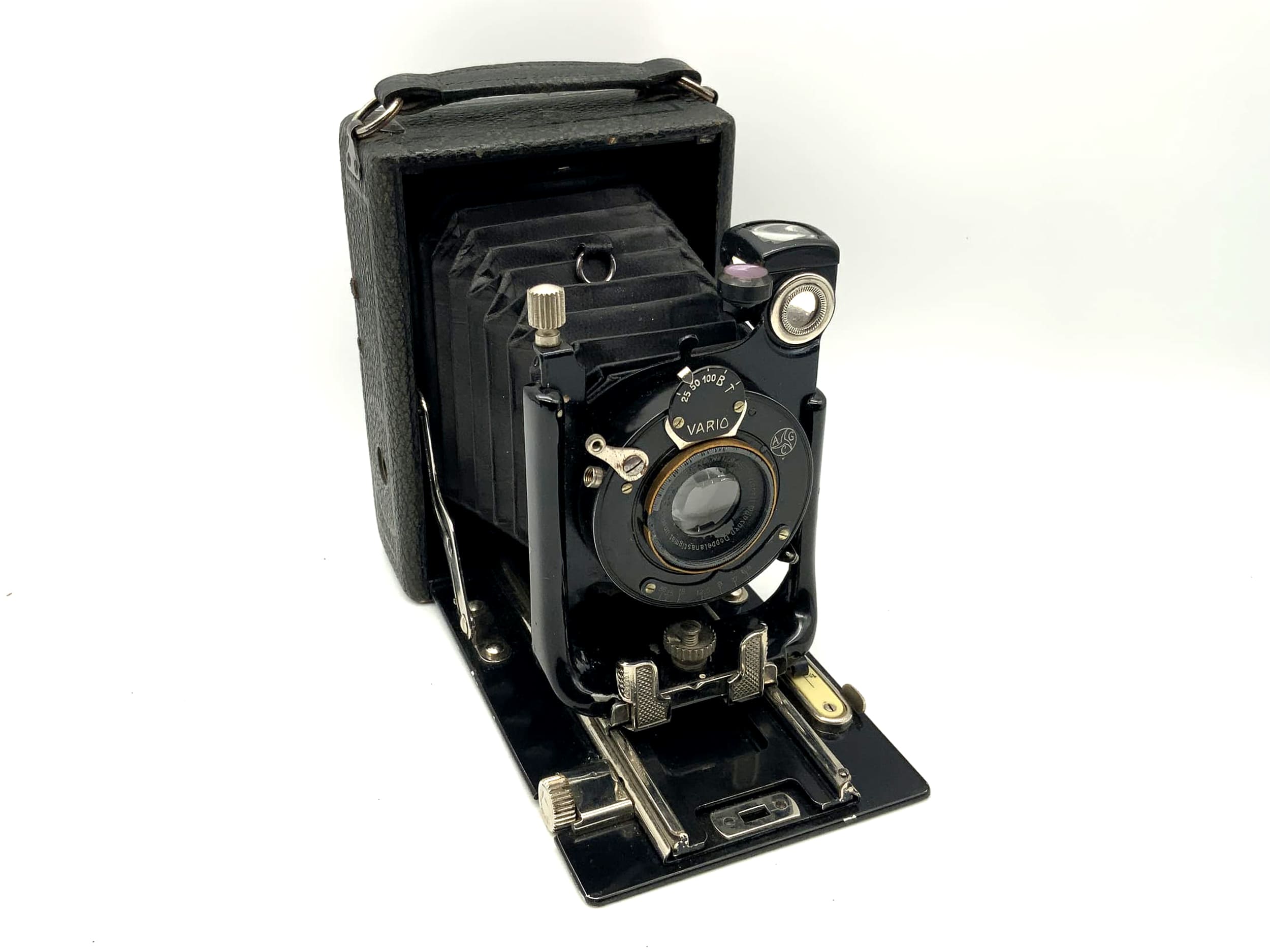 CHR. FR. Winter Sohn plate camera with Steinheil Unofocal 1:6.8 F=10.5cm Vario