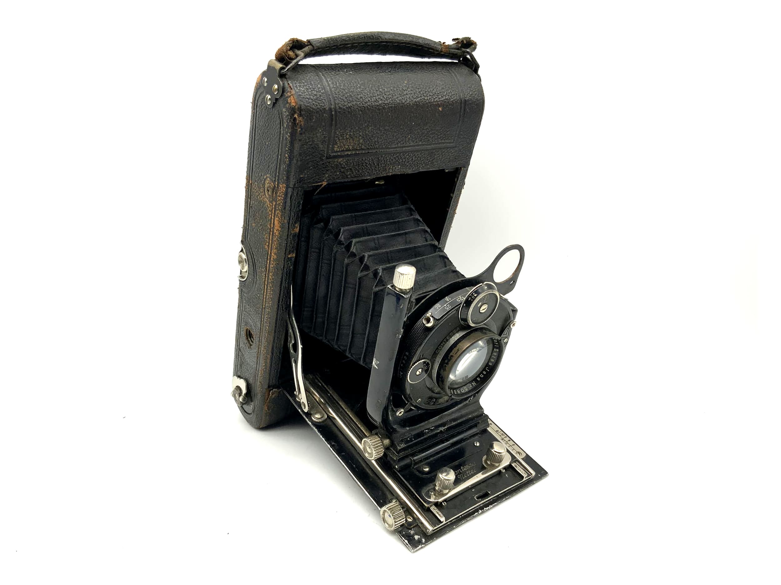 Contessa Nettel Duroll plate camera with Carl Zeiss Tessar 1:4.5 f=13.5cm Compur