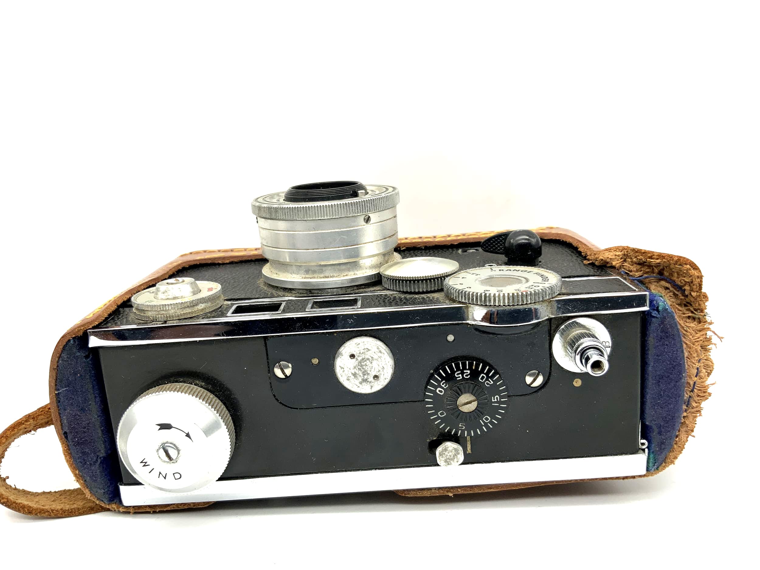 Argus C-3 viewfinder camera Cintar f/3.5 50mm with case, compact camera, analog camera