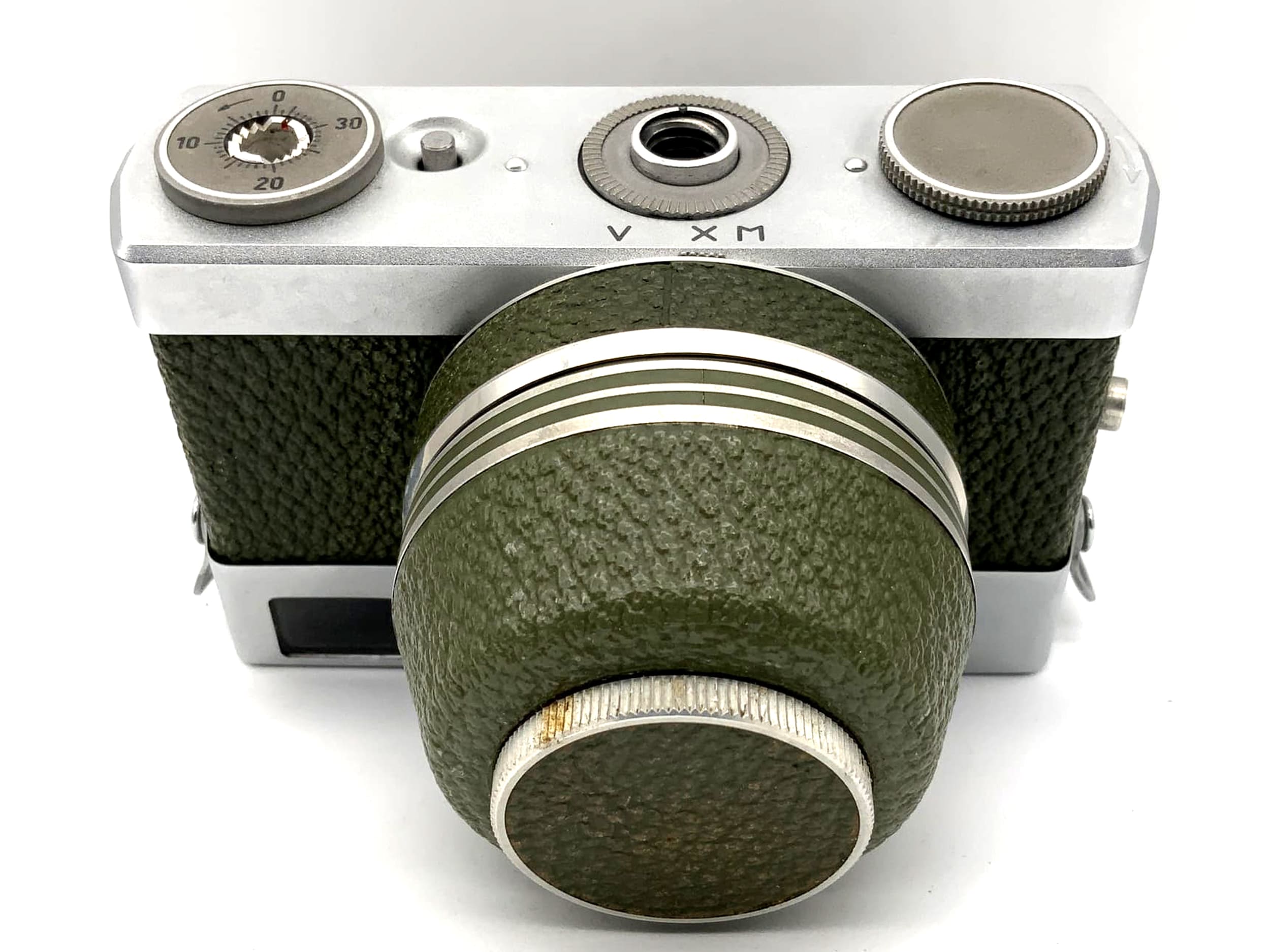 Carl Zeiss Werra 1 viewfinder camera Tessar 2.8/50 olive green with case, analog camera