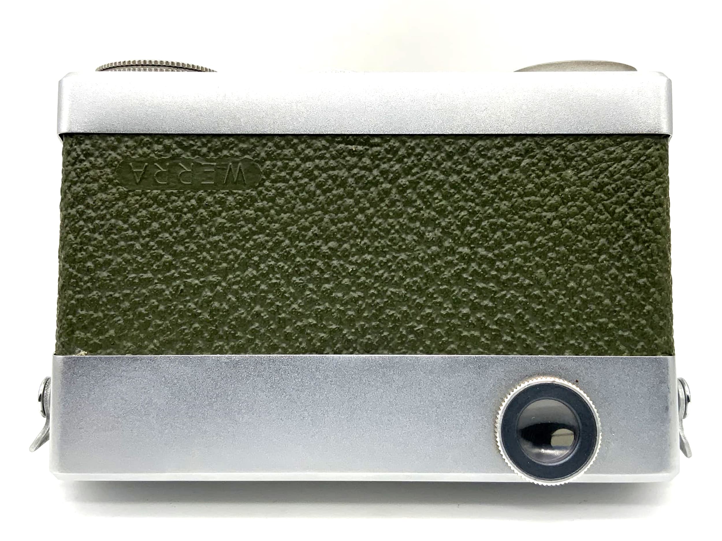 Carl Zeiss Werra 1 viewfinder camera Tessar 2.8/50 olive green with case, analog camera