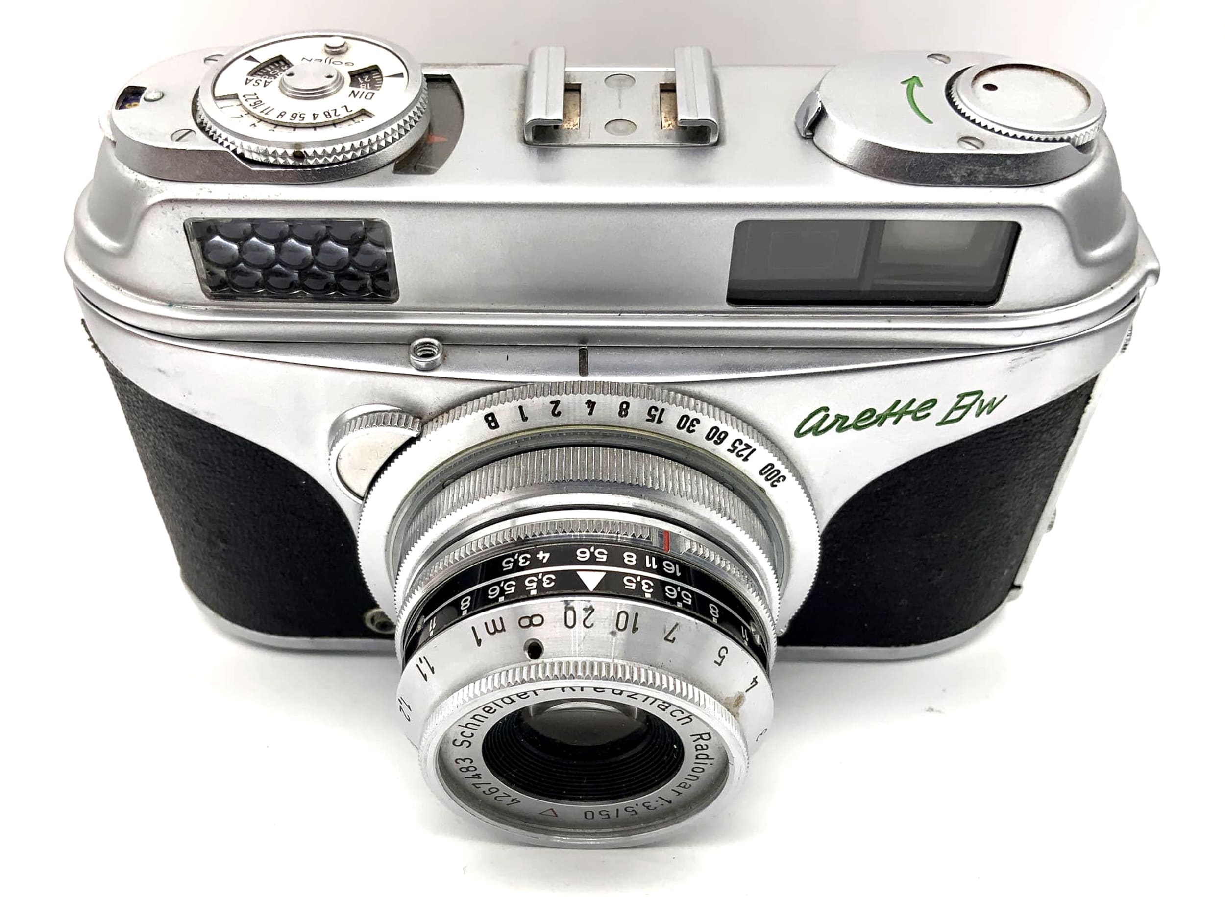 Aka Arette BW viewfinder camera Schneider Kreuznach Radionar 1:3.5/50 analog camera