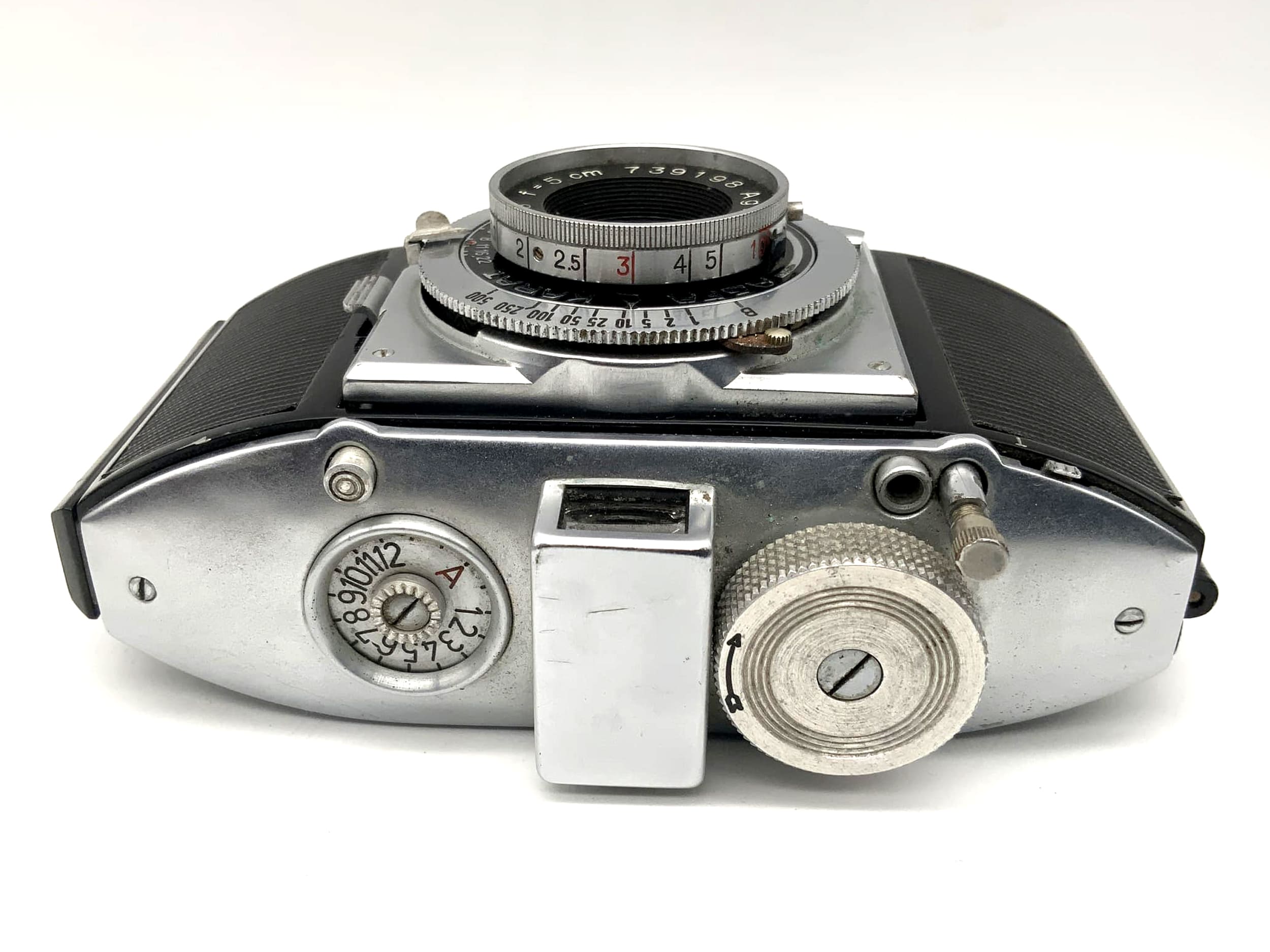 Agfa Karat viewfinder camera with Solinar 1:3.5 f=5cm Compur Rapid analog camera