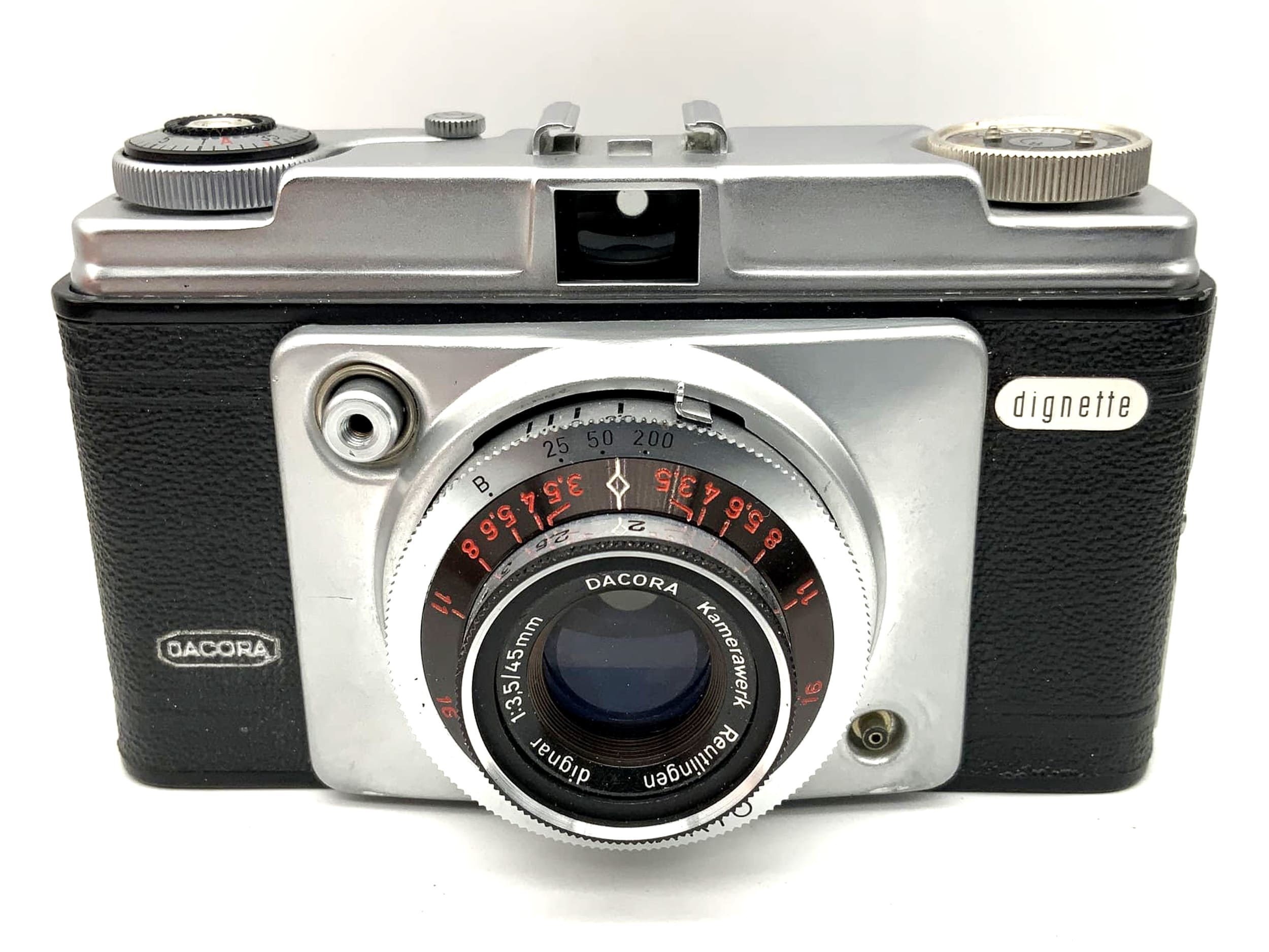 Dacora Dignette viewfinder camera dignar 1:3.5/45mm Vario compact camera analog camera