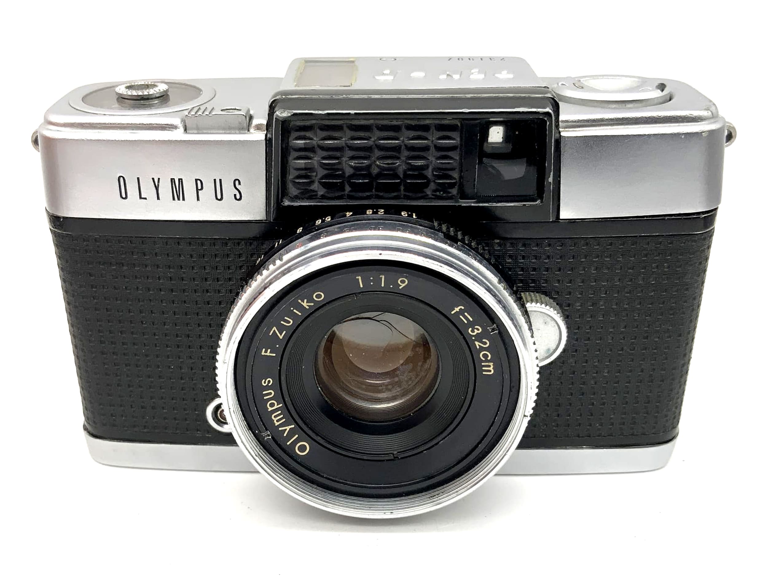 Olympus PEN-D viewfinder camera with F.Zuiko 1:1.9 f=3.2cm analog camera! Beli defective!
