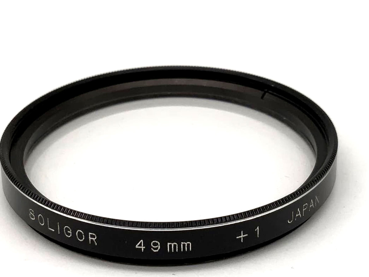 Soligor Macroline close-up lens +1 filter 49mm circular filter thread M49