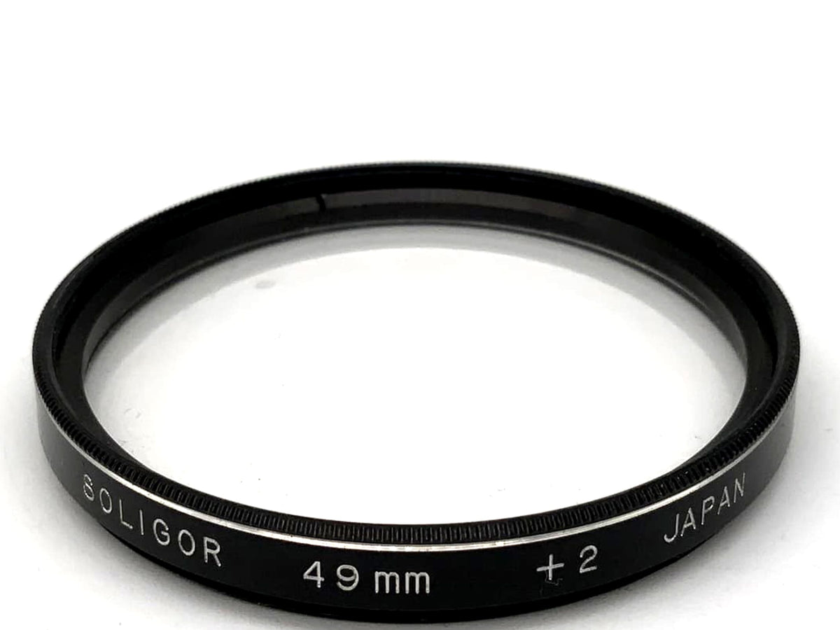 Soligor close-up lens, macro lens + 2 filters, 49mm circular, filter thread M49