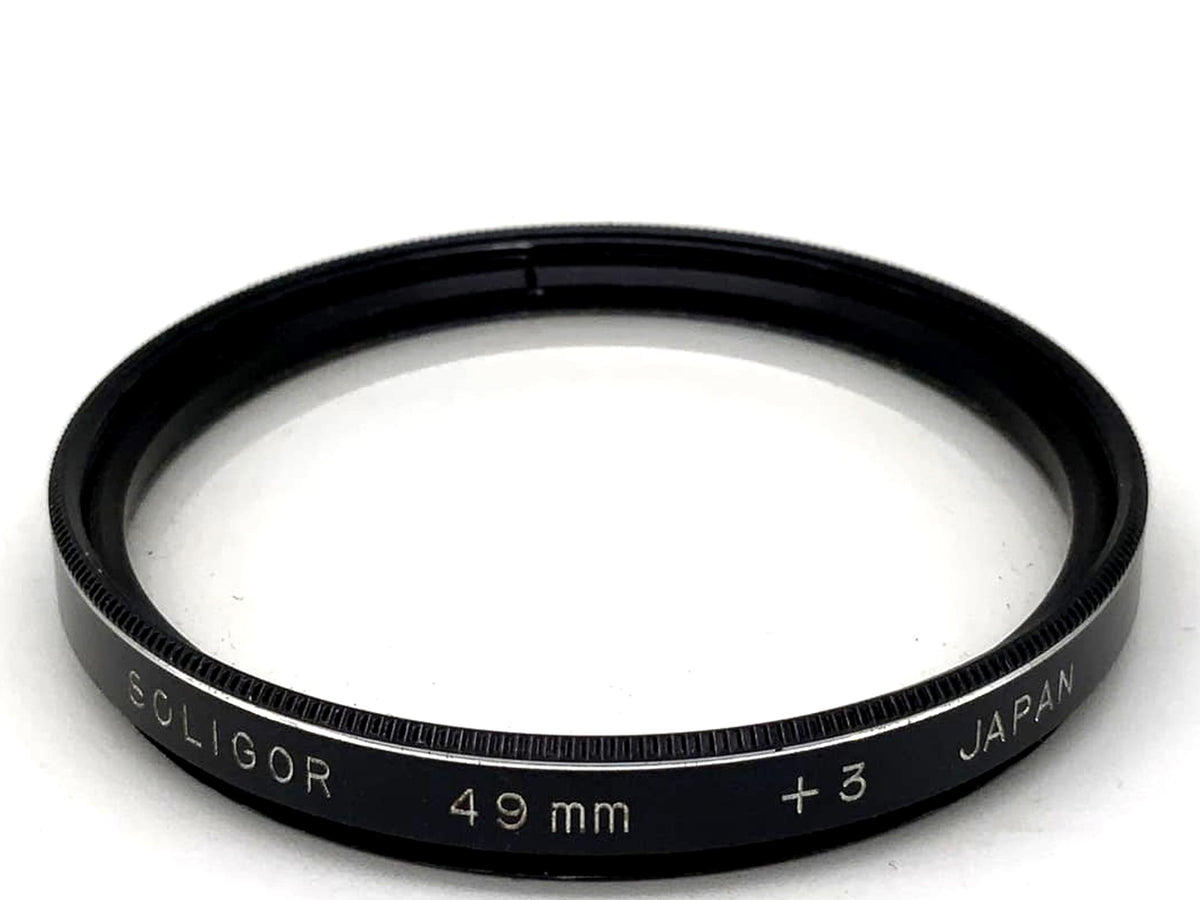Soligor close-up lens, macro lens + 3 filters, 49mm circular, filter thread M49