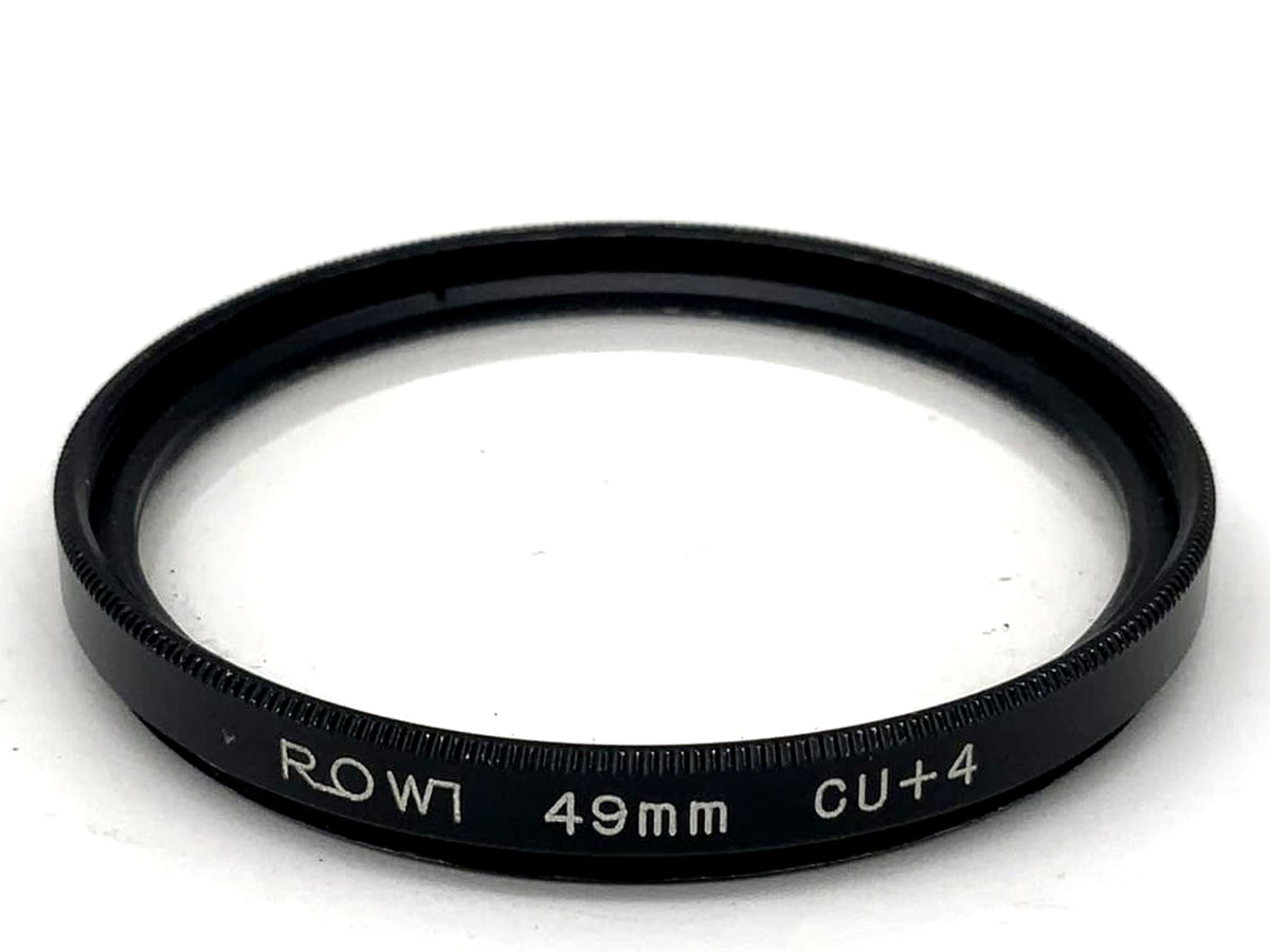 Rowi Close-Up Lens CU+4 Filter 49mm Circular Filter Thread M49