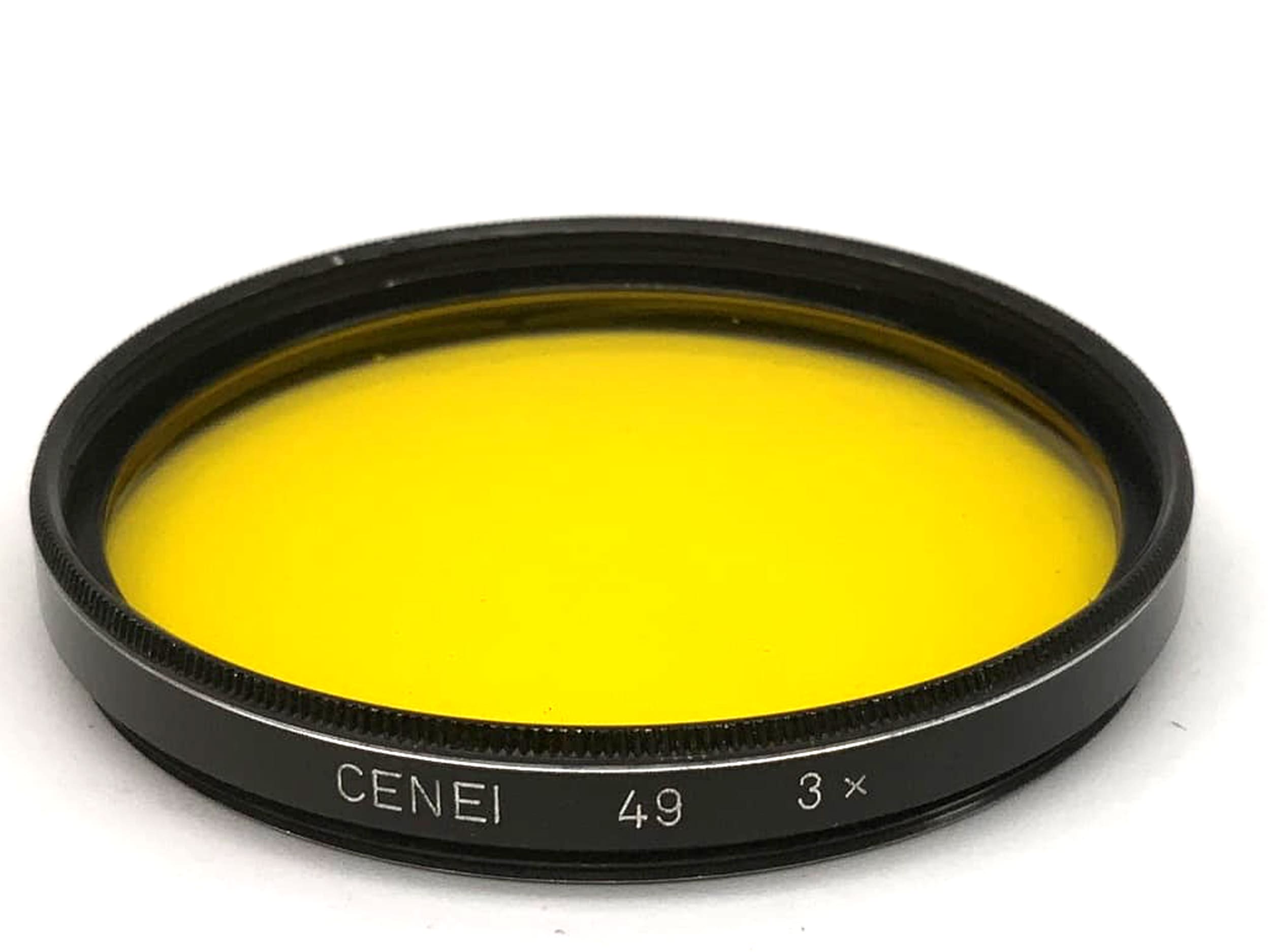Cenei Color Filter Yellow Filter 3x Filter 49mm Circular M49