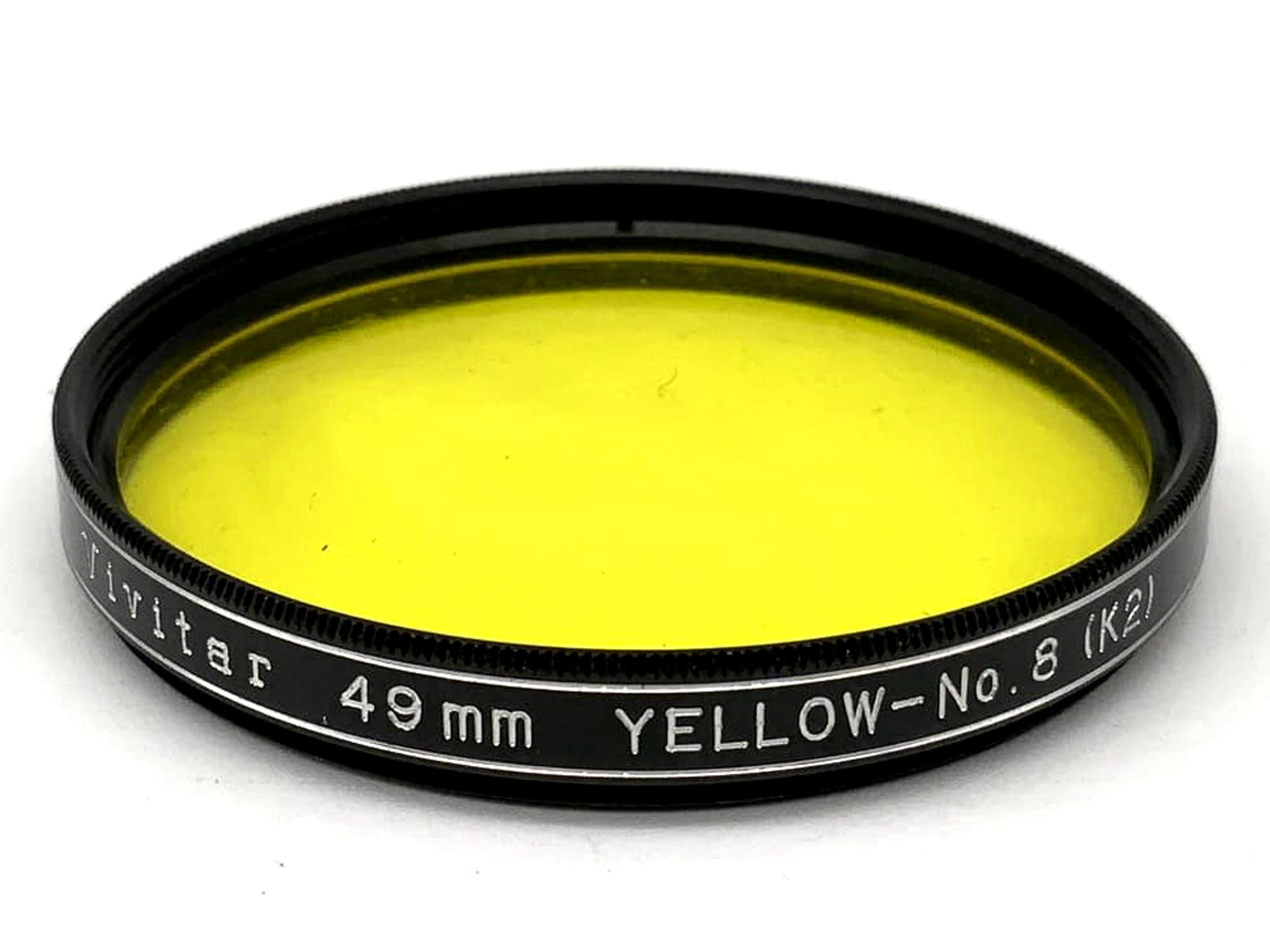 Vivitar Color Filter Yellow-No.8 (K2) Filter 49mm Circular Filter Thread M49