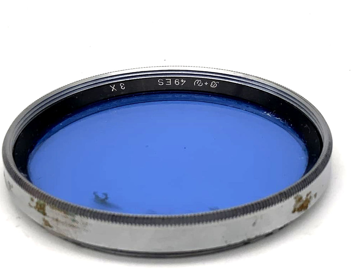 B+W Color Filter 3x Blue Filter 49mm Circular Filter Thread M49