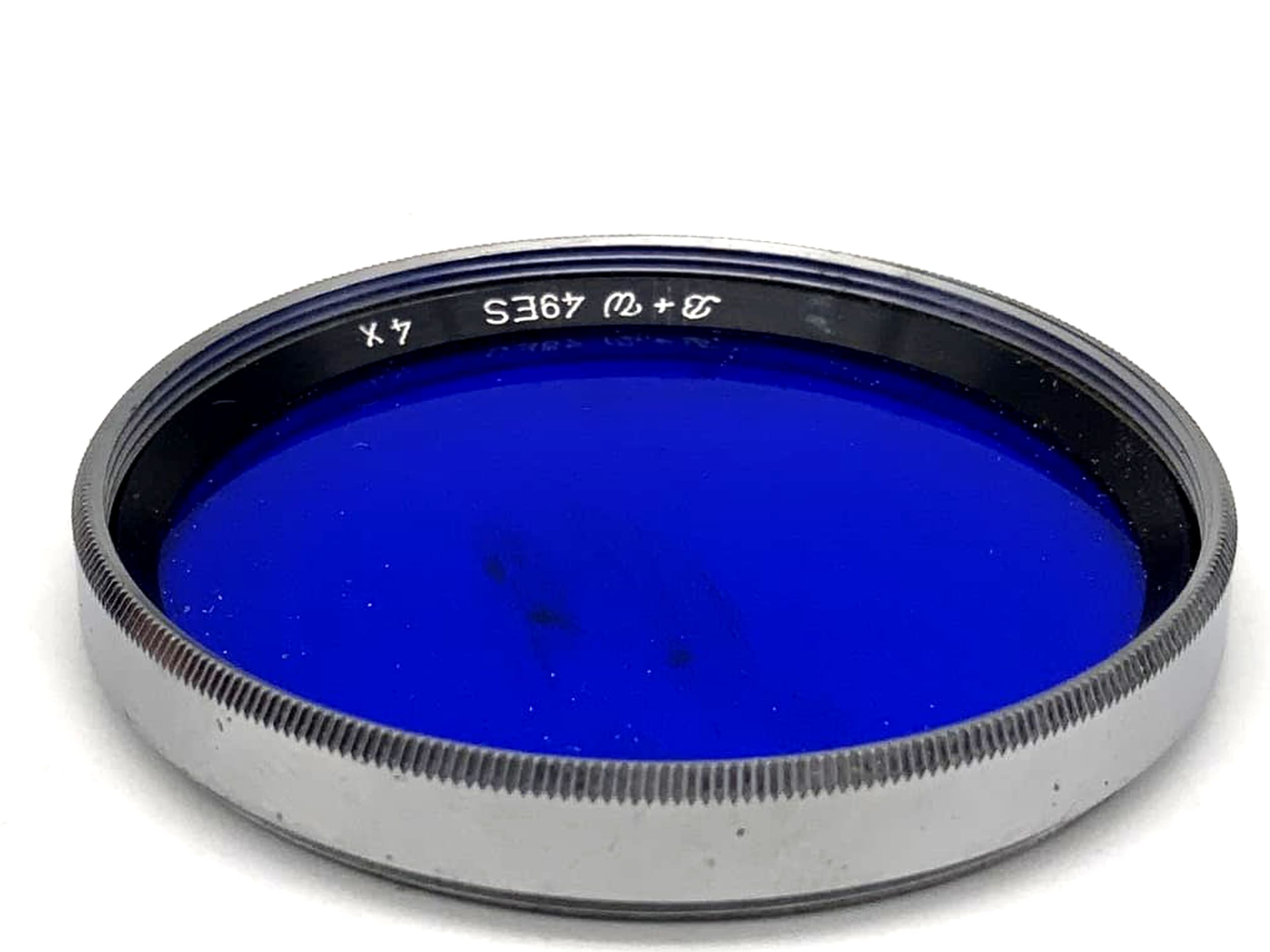B+W Color Filter 4x Blue Filter 49mm Circular Filter Thread M49