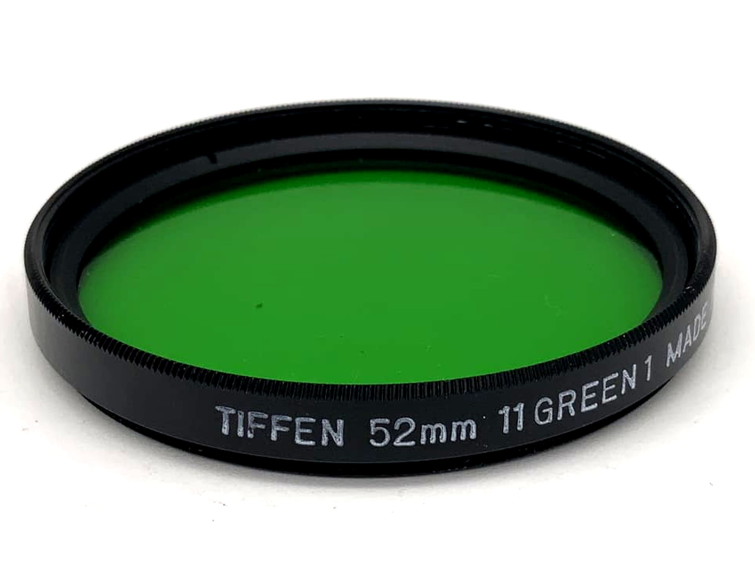 Tiffen Color Filter 11 Green 1 Green Made in USA Filter 52mm Circular M52