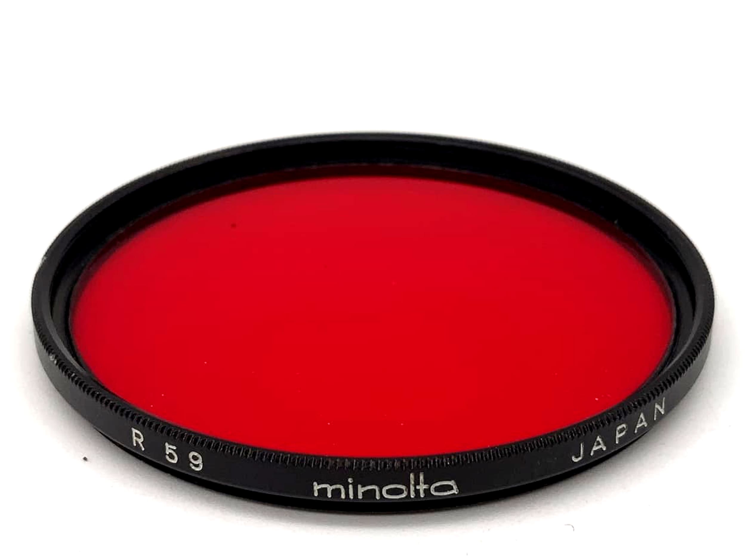 Minolta R 59 Red Color Filter F52NA 52mm Circular Filter Thread M52