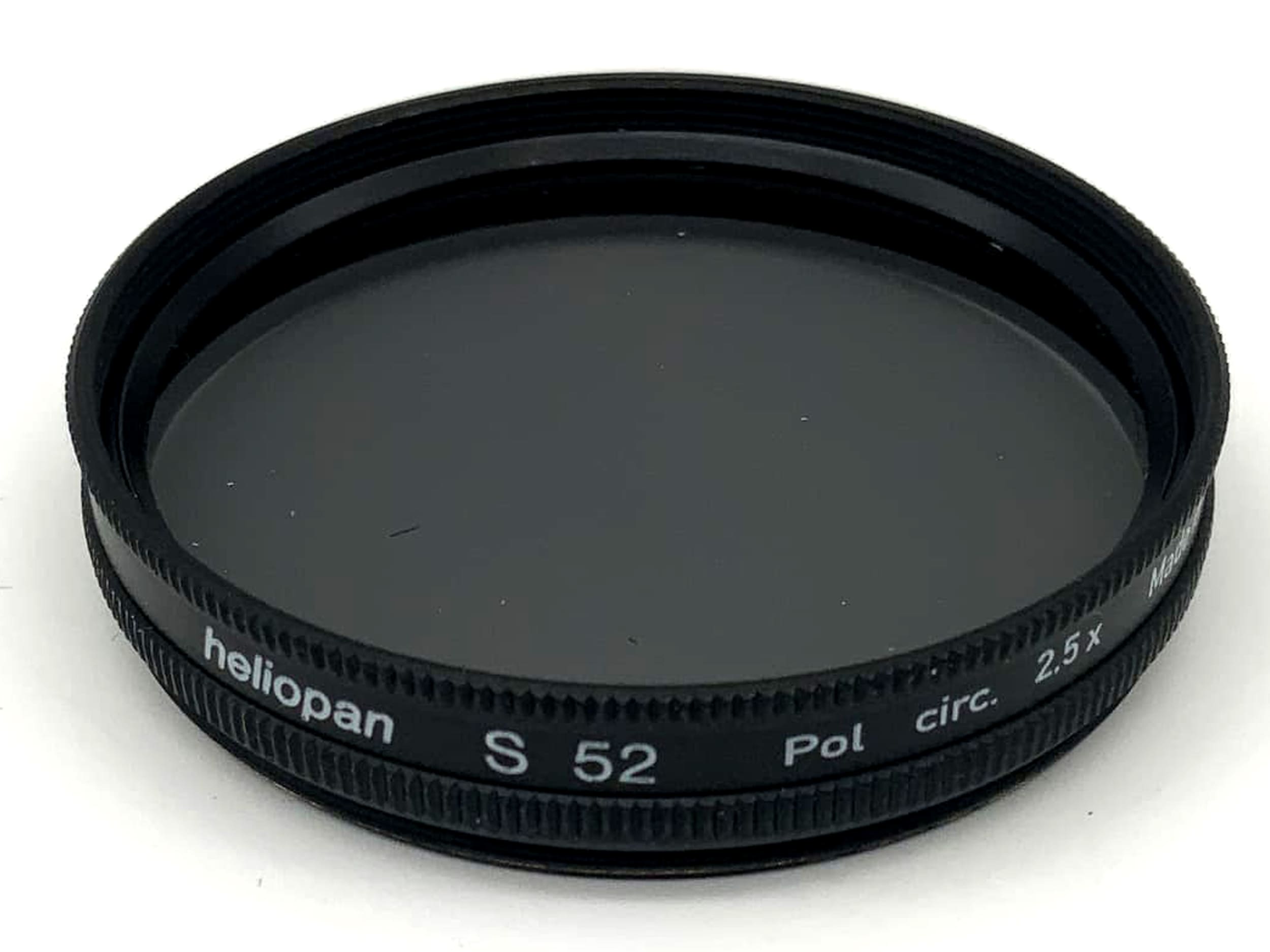 Heliopan Polarizing Filter S 52 Pol. Circ. 2.5x Filter 52mm Circular M52
