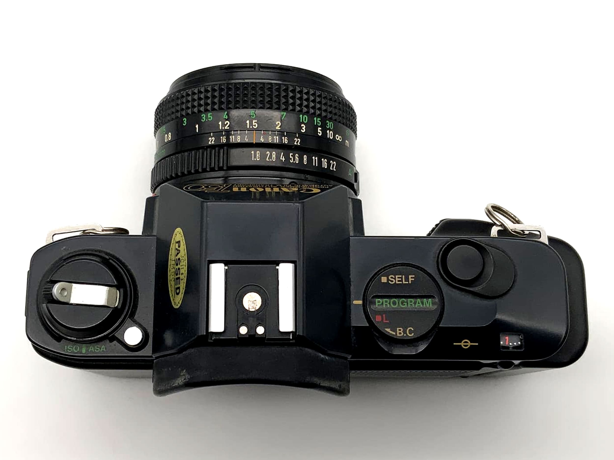 Canon T50 analog SLR camera with Canon 50mm 1/1.8 lens