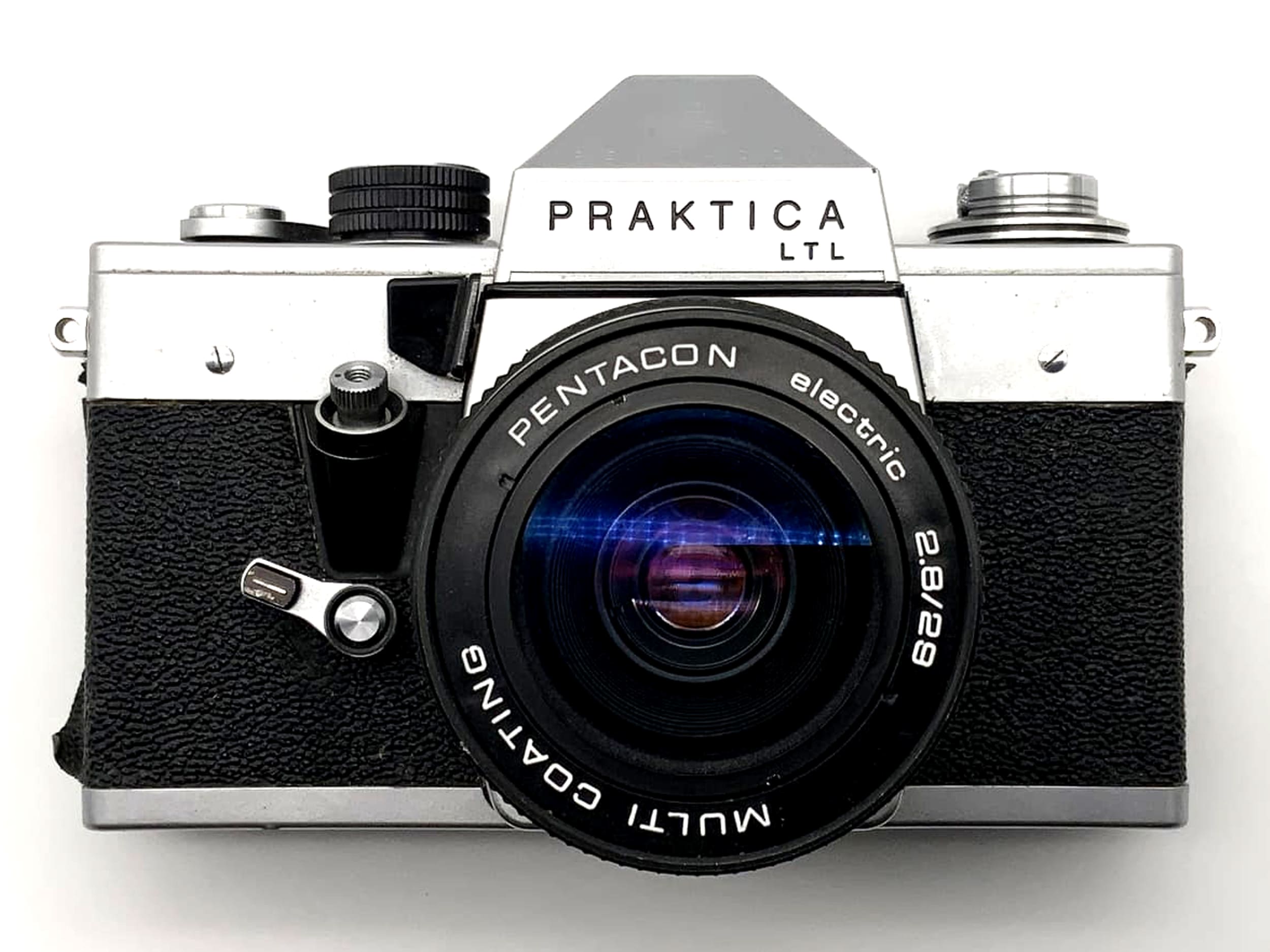 Pentacon Praktica LTL with 2.8 29mm lens, 35mm analog SLR camera