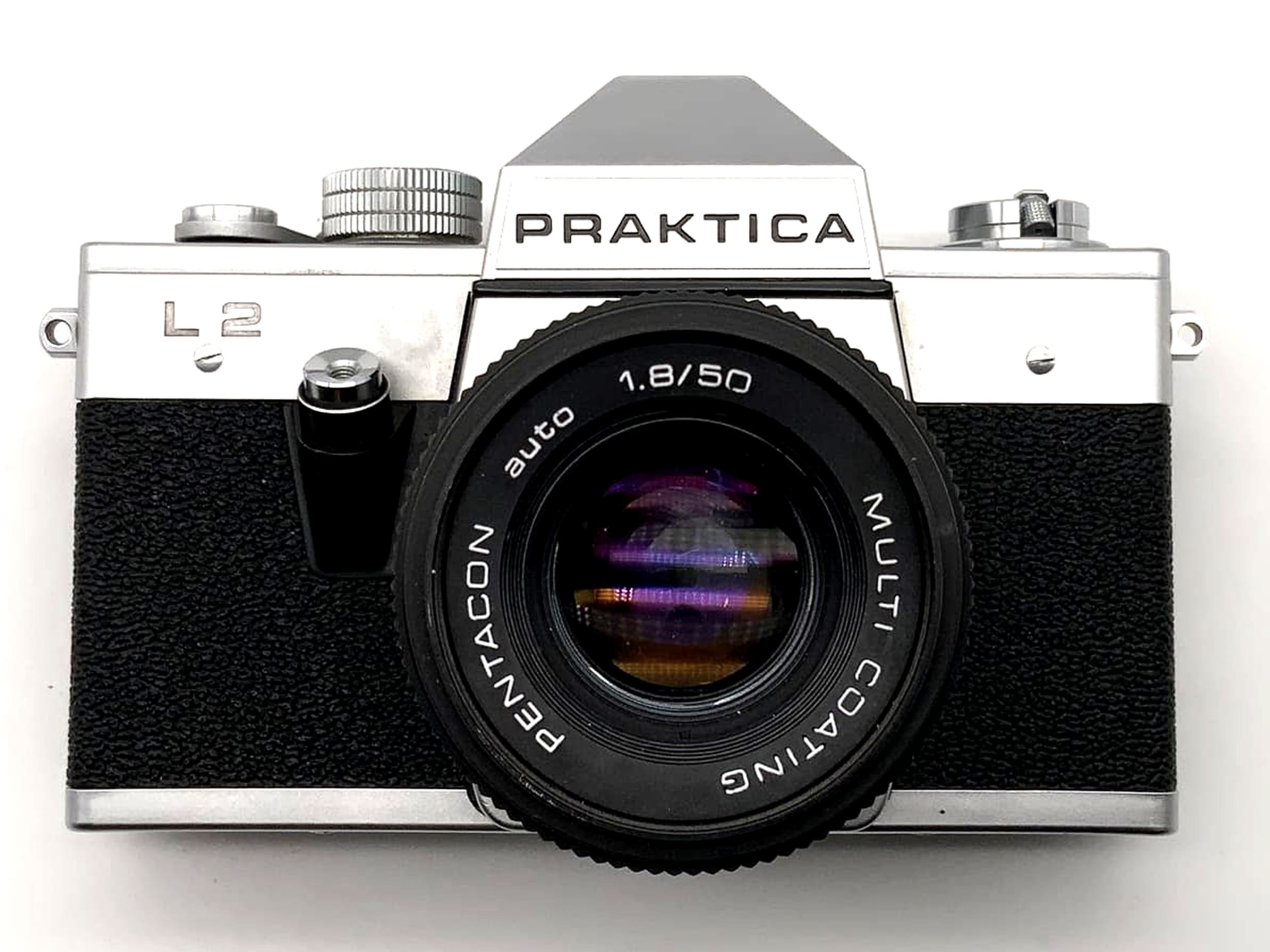 Pentacon Praktica L2 with 1.8 50mm lens, 35mm analog SLR camera