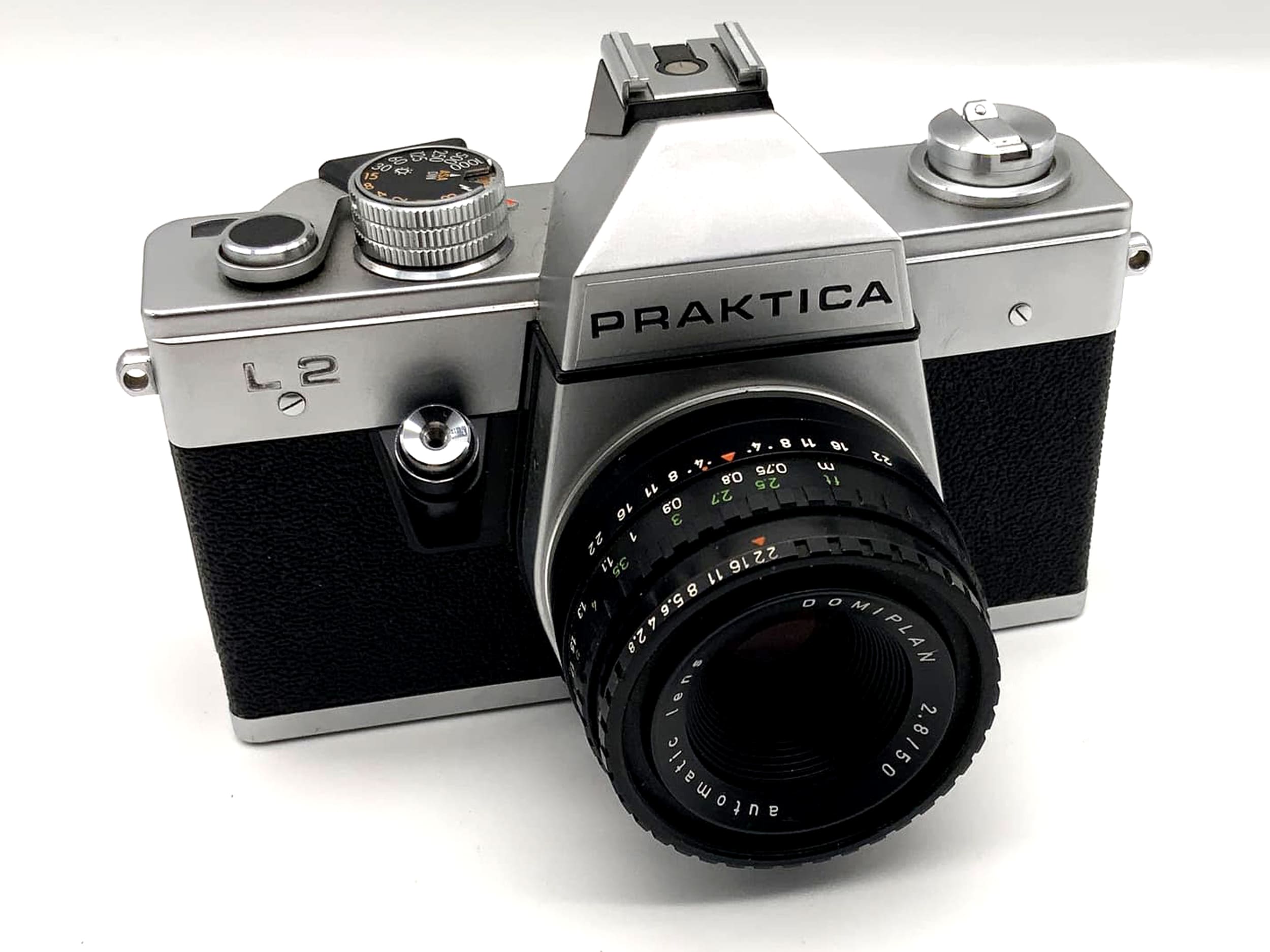 Pentacon Praktica L2 with Domiplan 2.8 50mm SLR camera 35mm analog
