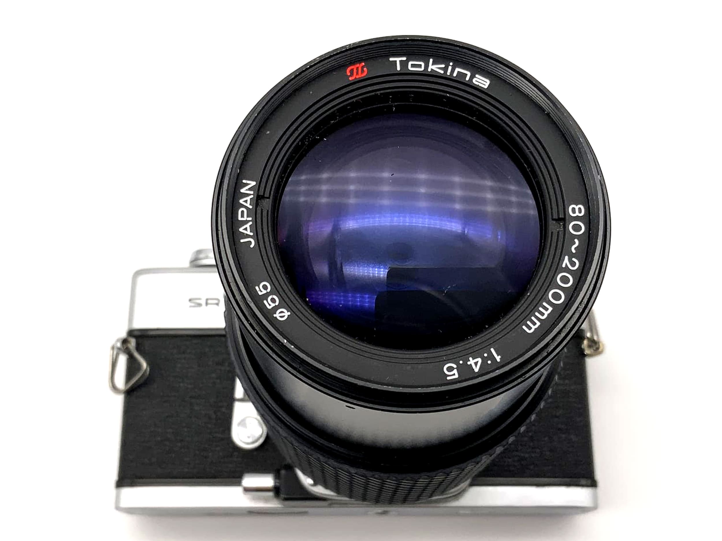 Minolta SRT101 with Tokina 4.5 80-200mm lens, 35mm analog SLR camera