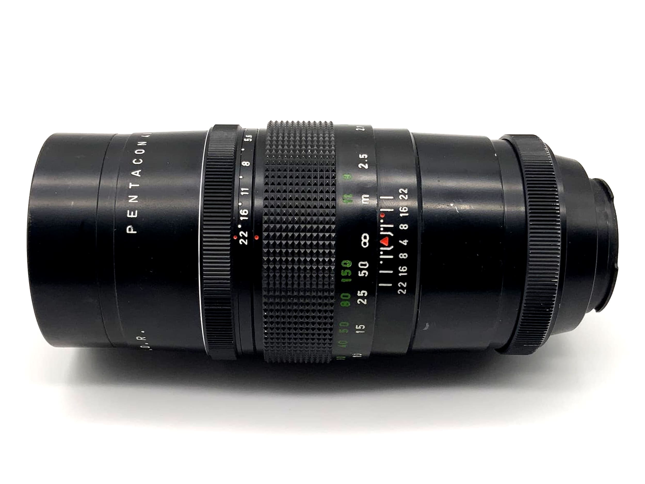 Pentacon f/4 200mm telephoto lens, analog 15-blade Exa mount 4/200 GDR