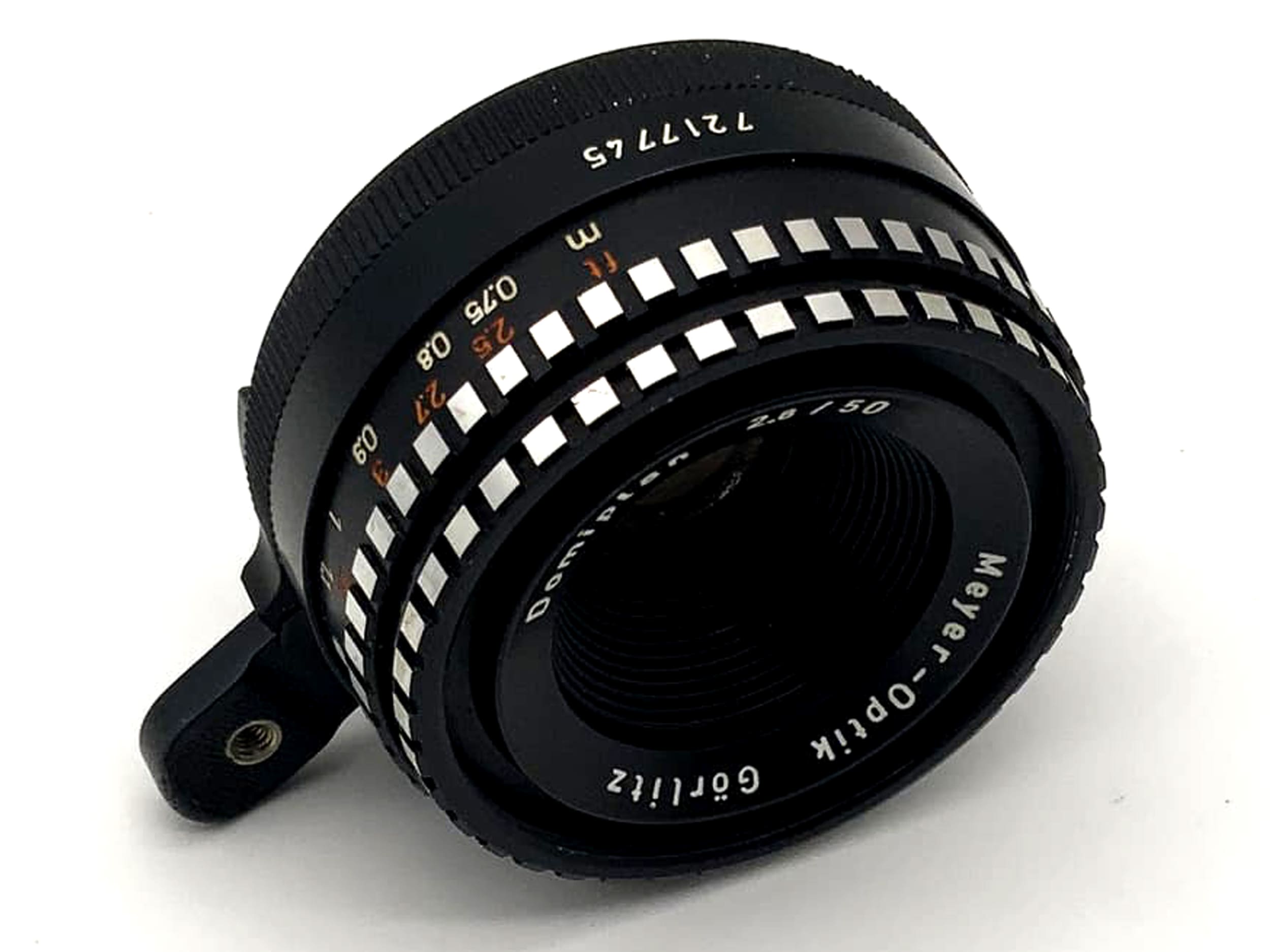 Meyer Optik Görlitz Domiplan lens analogue 50mm f/2.8 Exakta Exa Mount Zebra