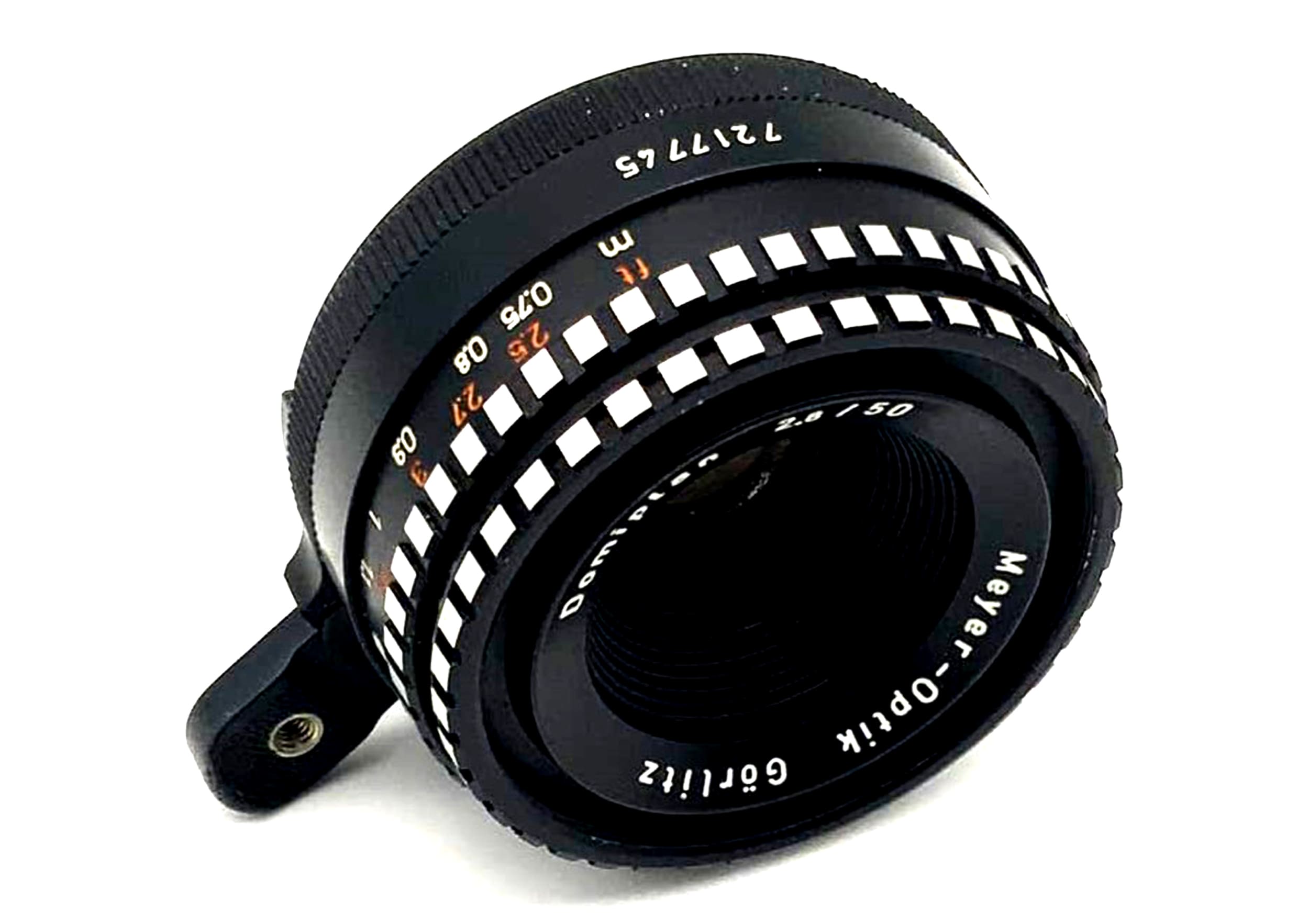 Meyer Optik Görlitz Domiplan lens analogue 50mm f/2.8 Exakta Exa Mount Zebra