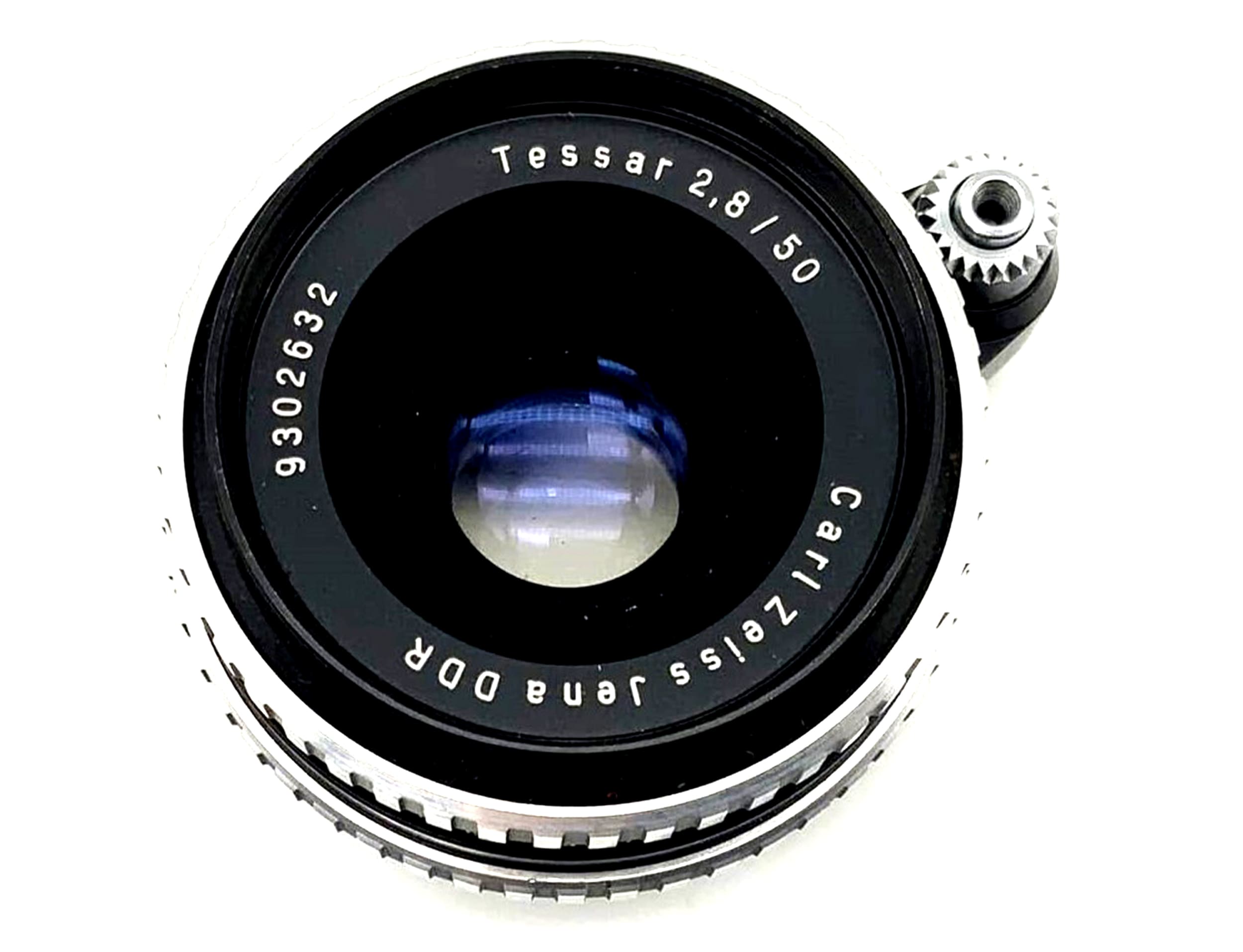 Carl Zeiss Jena Tessar analog lens 50mm f/2.8 for Exakta Exa mount Zebra