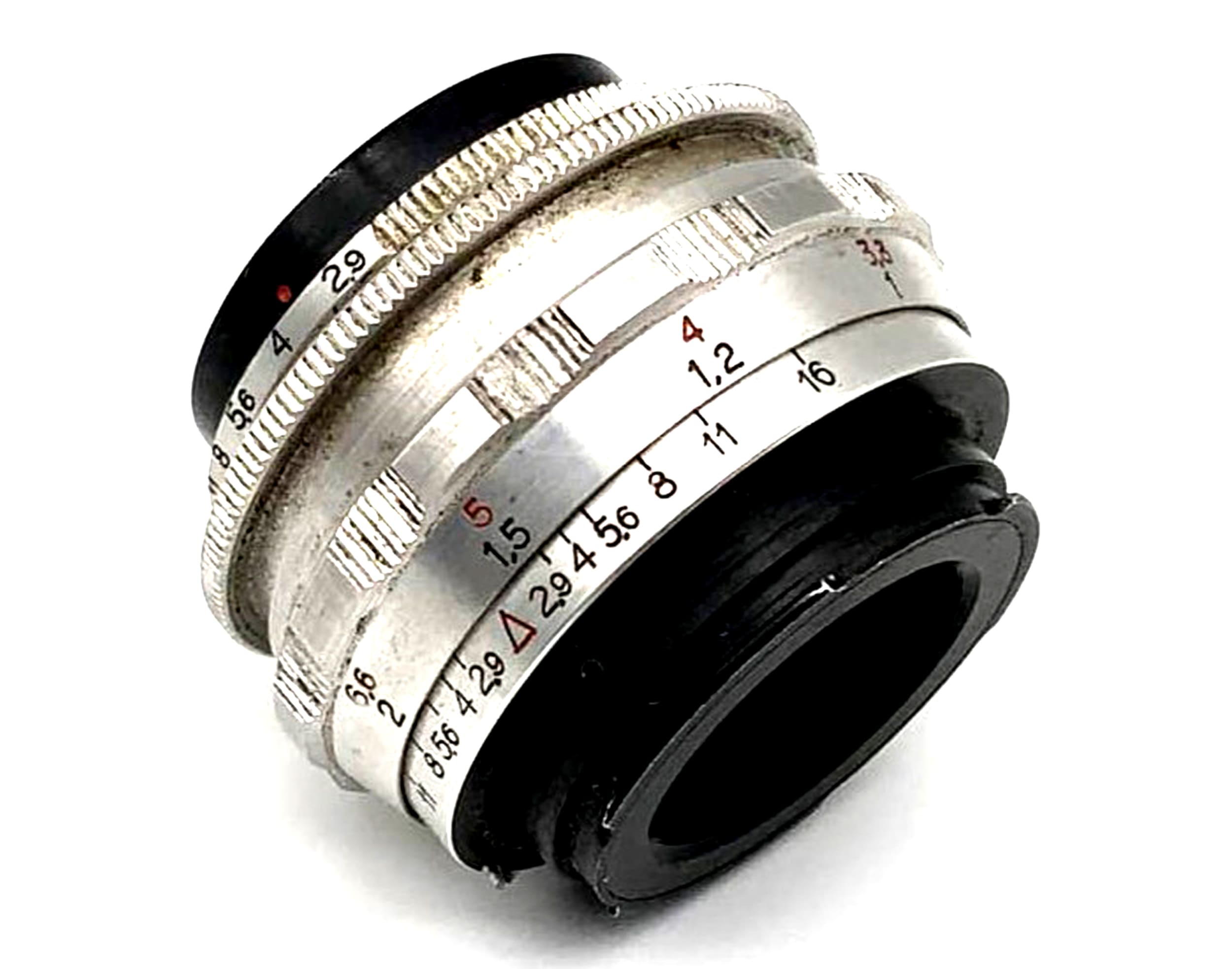 E. Ludwig Meritar f/2.9 50mm Red V lens, analog Exa mount