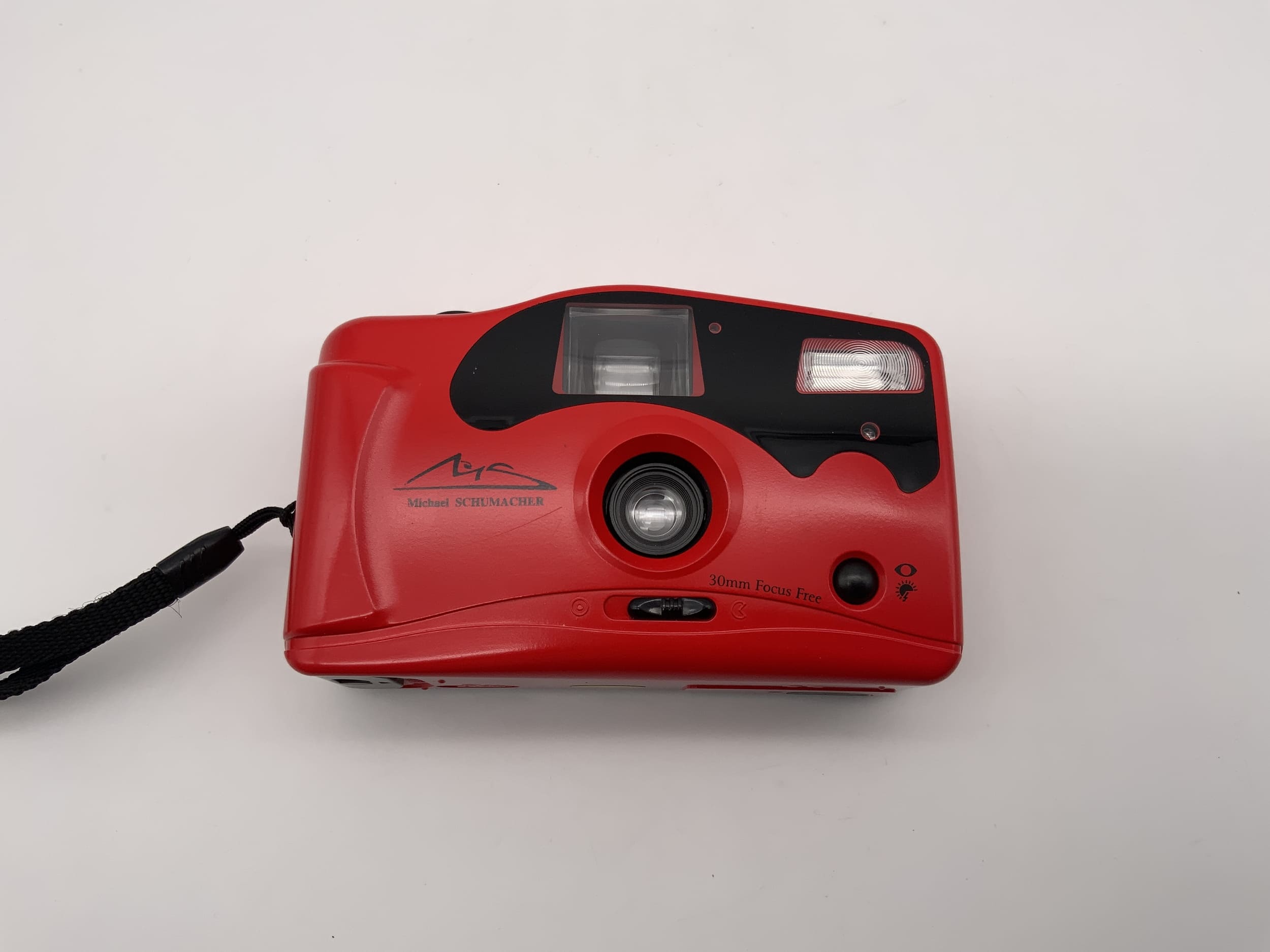 Michael Schumacher analog camera, compact camera, 35mm, autofocus, point &amp; shoot