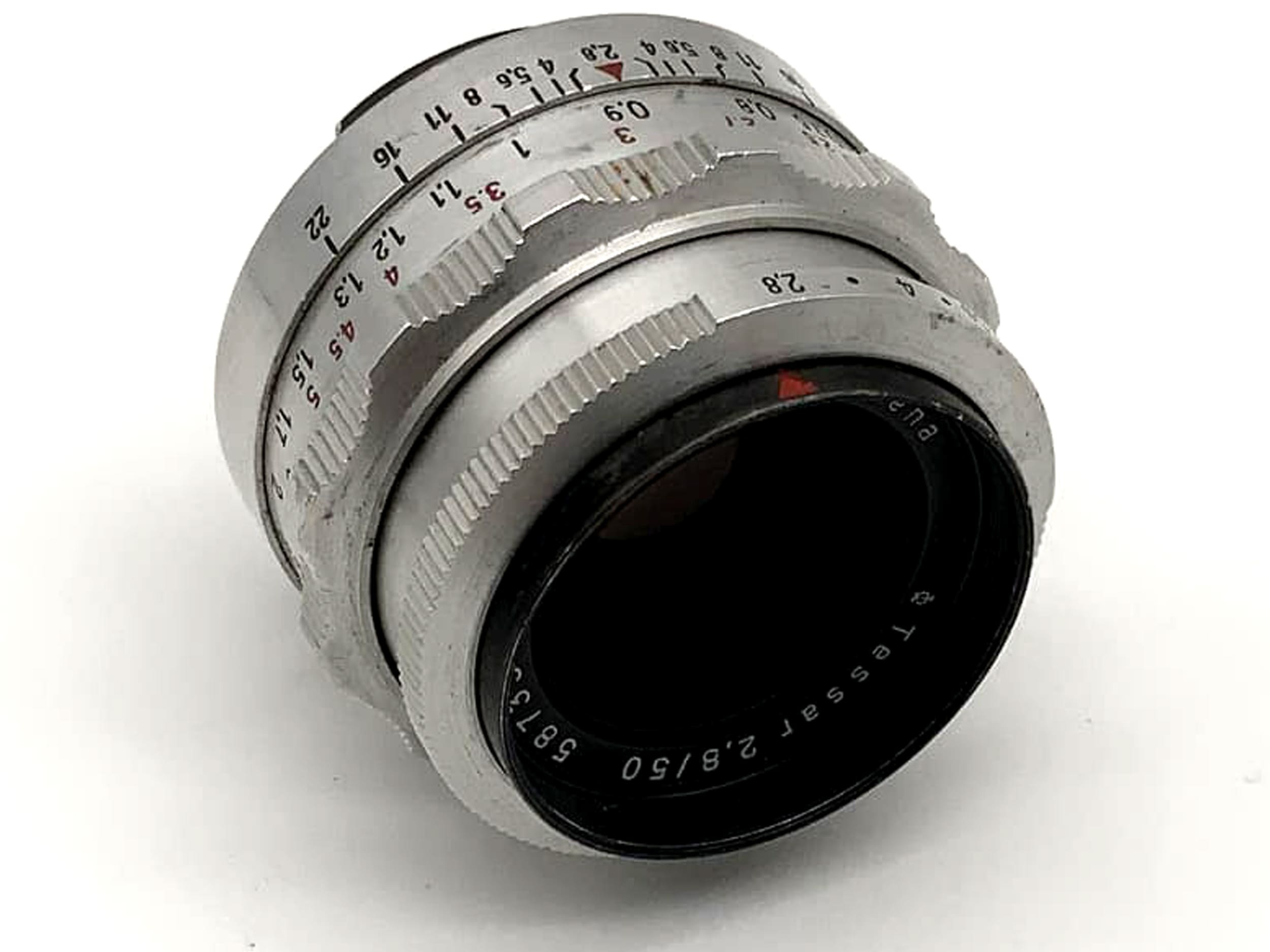 Carl Zeiss Jena Tessar f/2.8 50mm lens, analog Exa mount