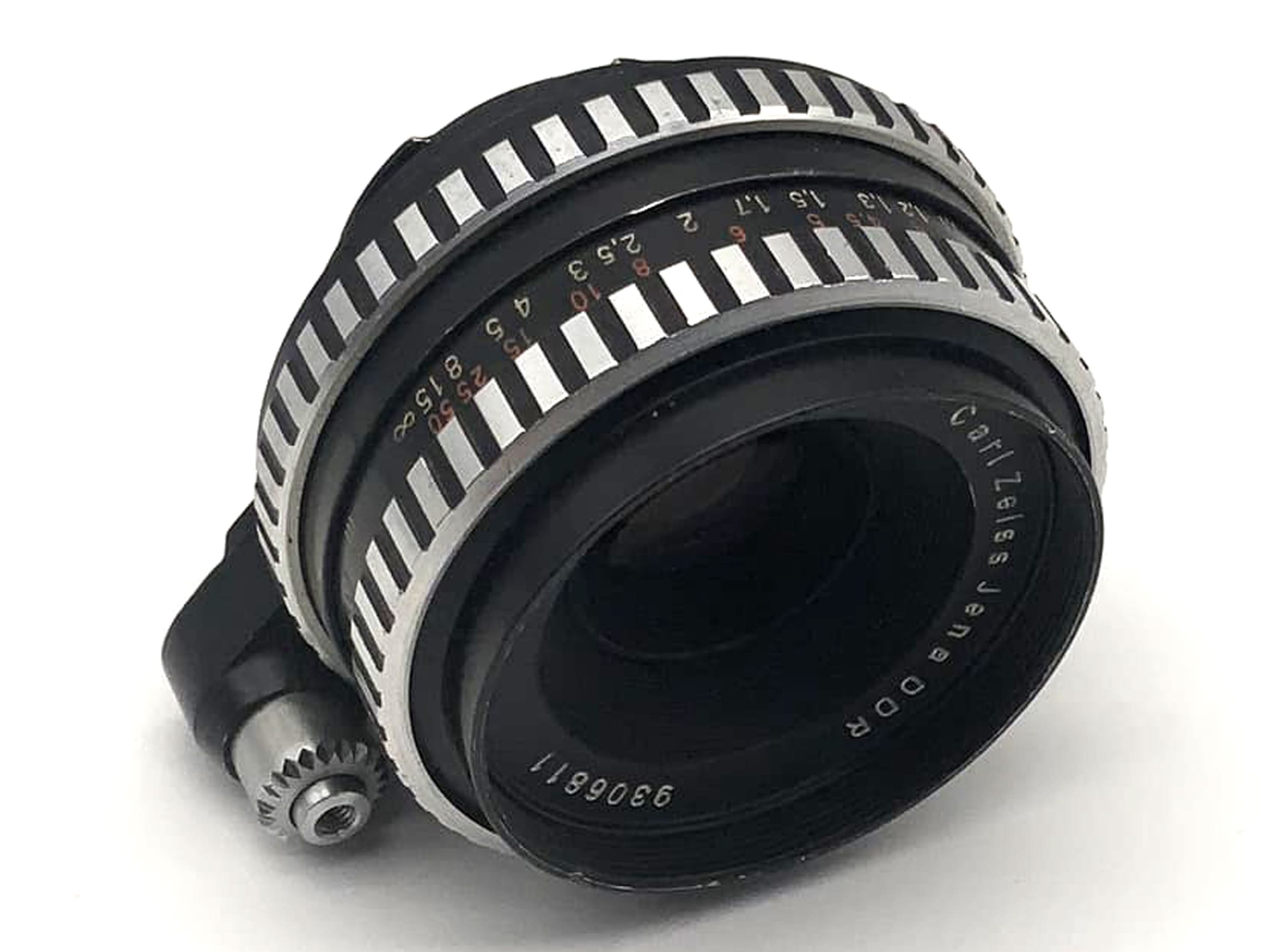 Carl Zeiss Jena Tessar f/2.8 50mm lens, analog Exa mount, Zebra
