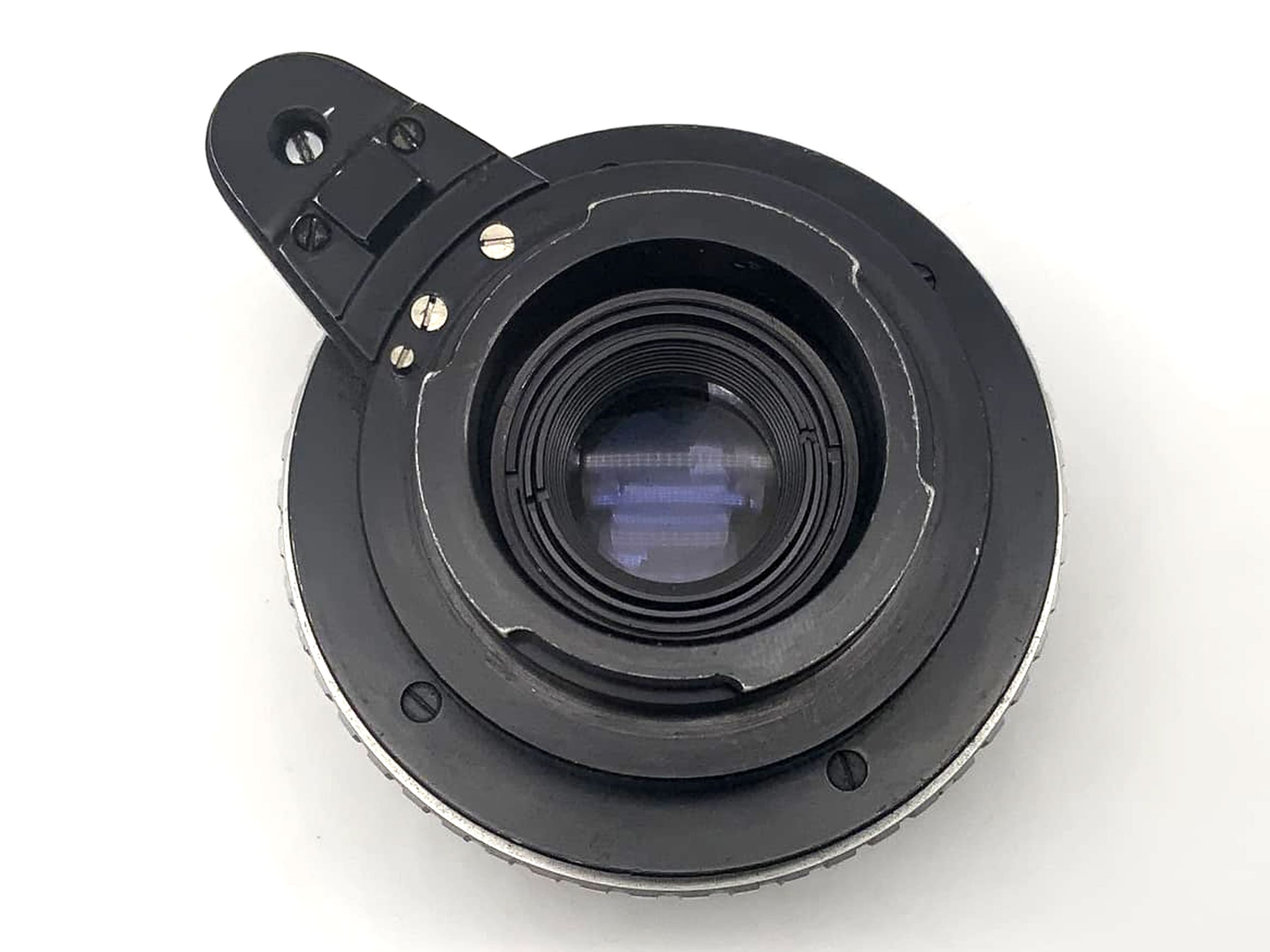 Carl Zeiss Jena Tessar f/2.8 50mm lens, analog Exa mount, Zebra
