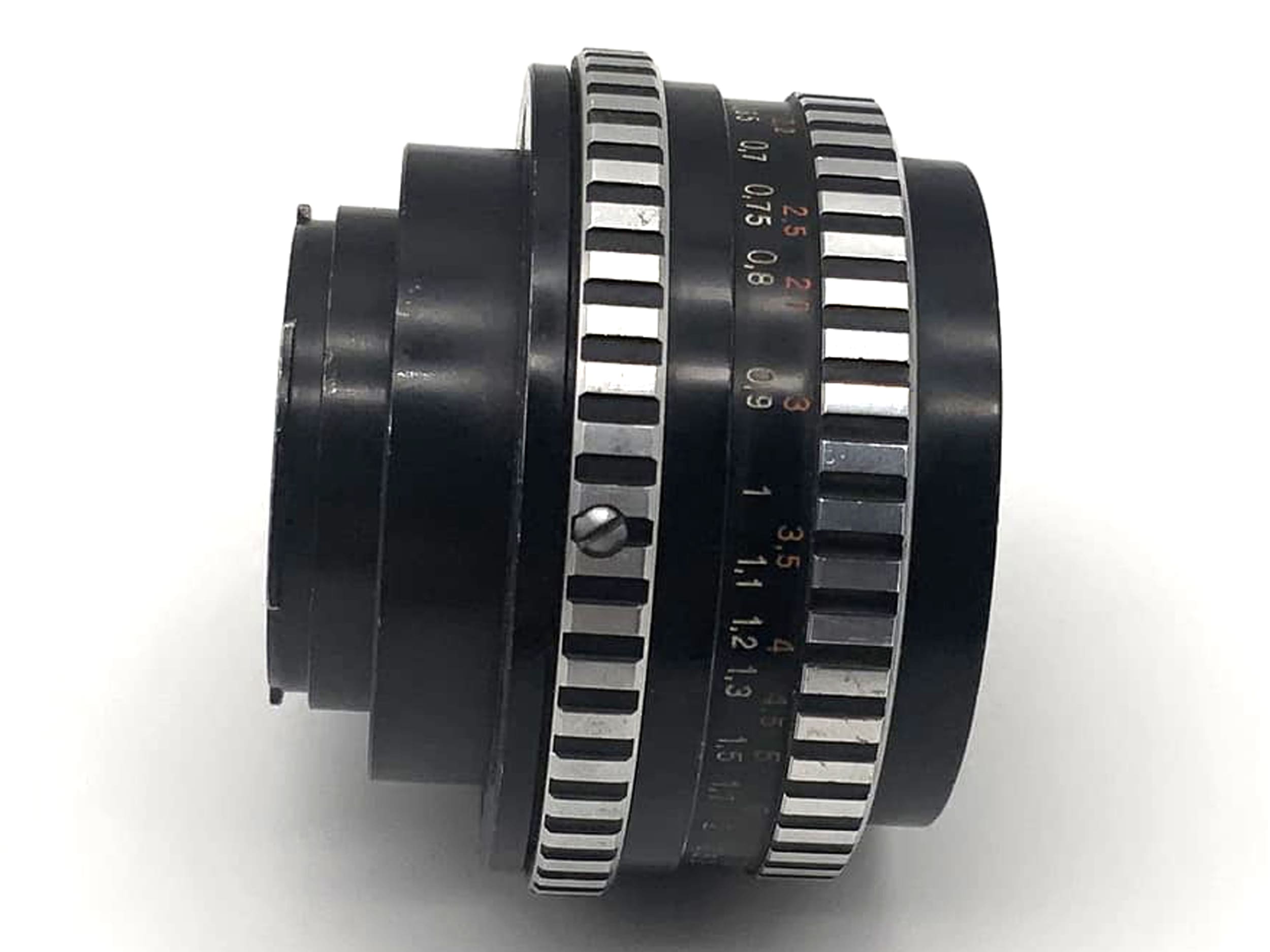 Carl Zeiss Jena Tessar f/2.8 50mm lens, analog Exa mount, Zebra