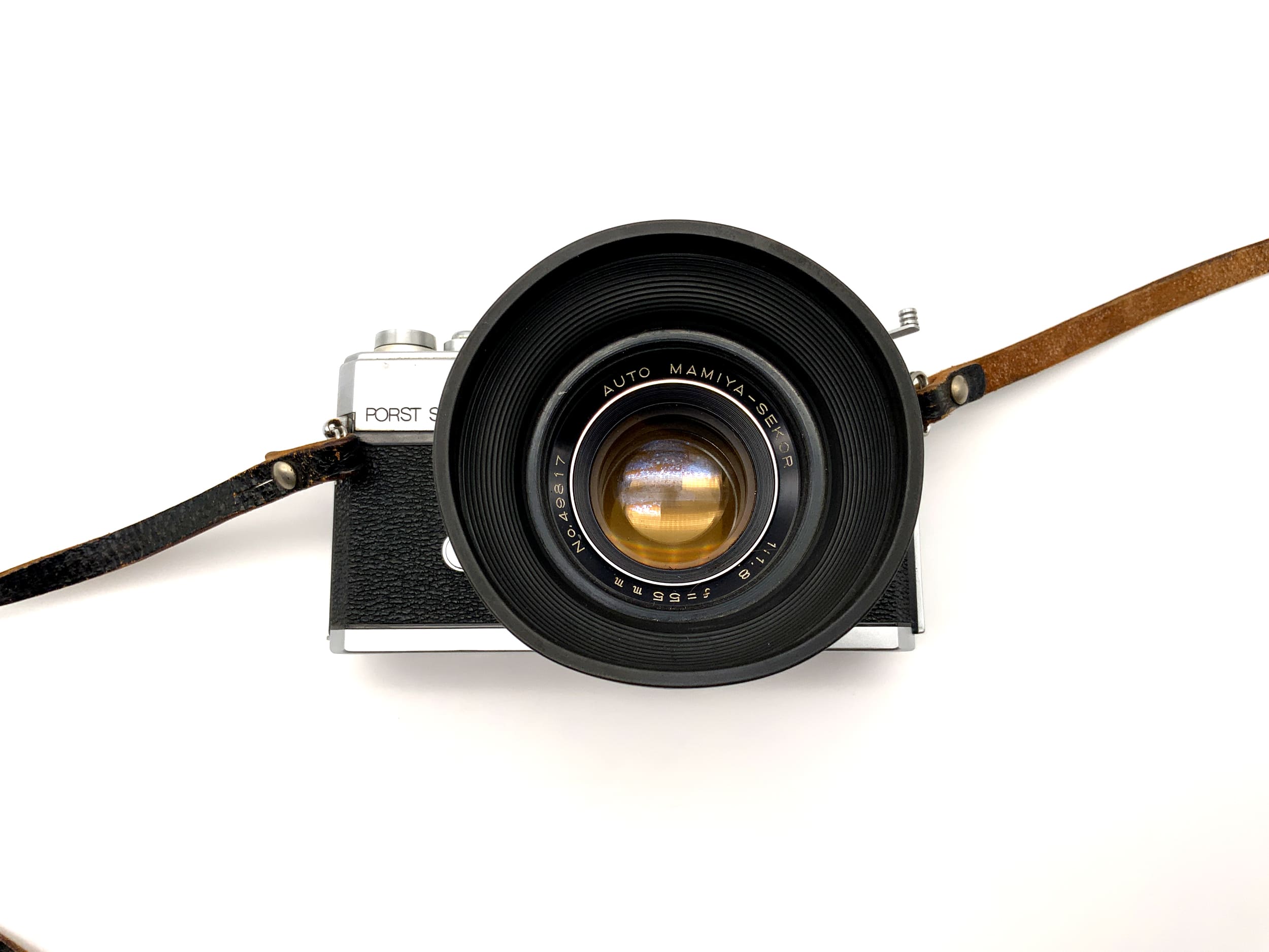 Porst Superflex 1000C !Beli defective! with Mamiya Sekor 1:1.8 55mm lens