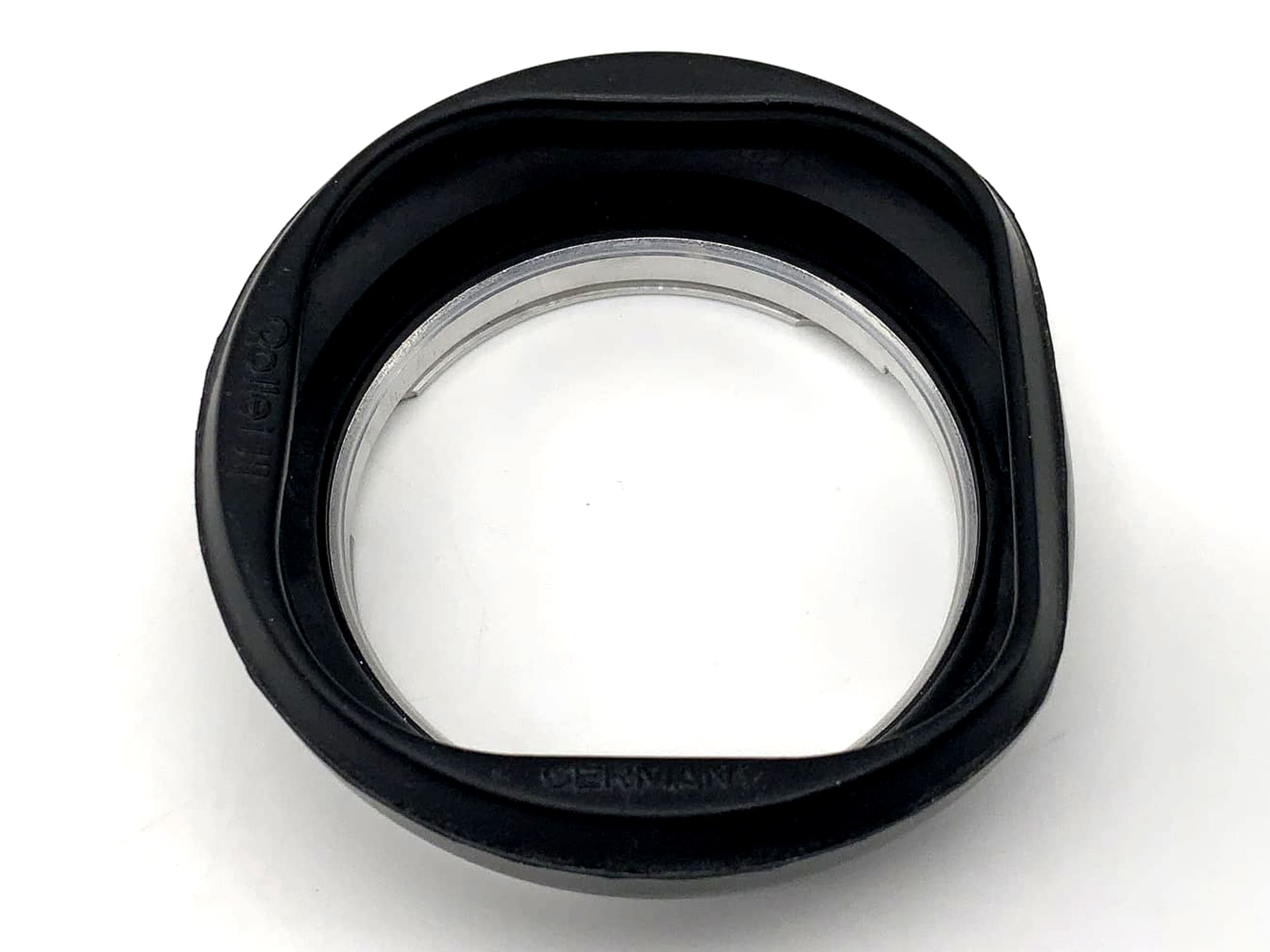 Rollei III bayonet III lens hood, Rolleiflex rubber lens hood, sun visor