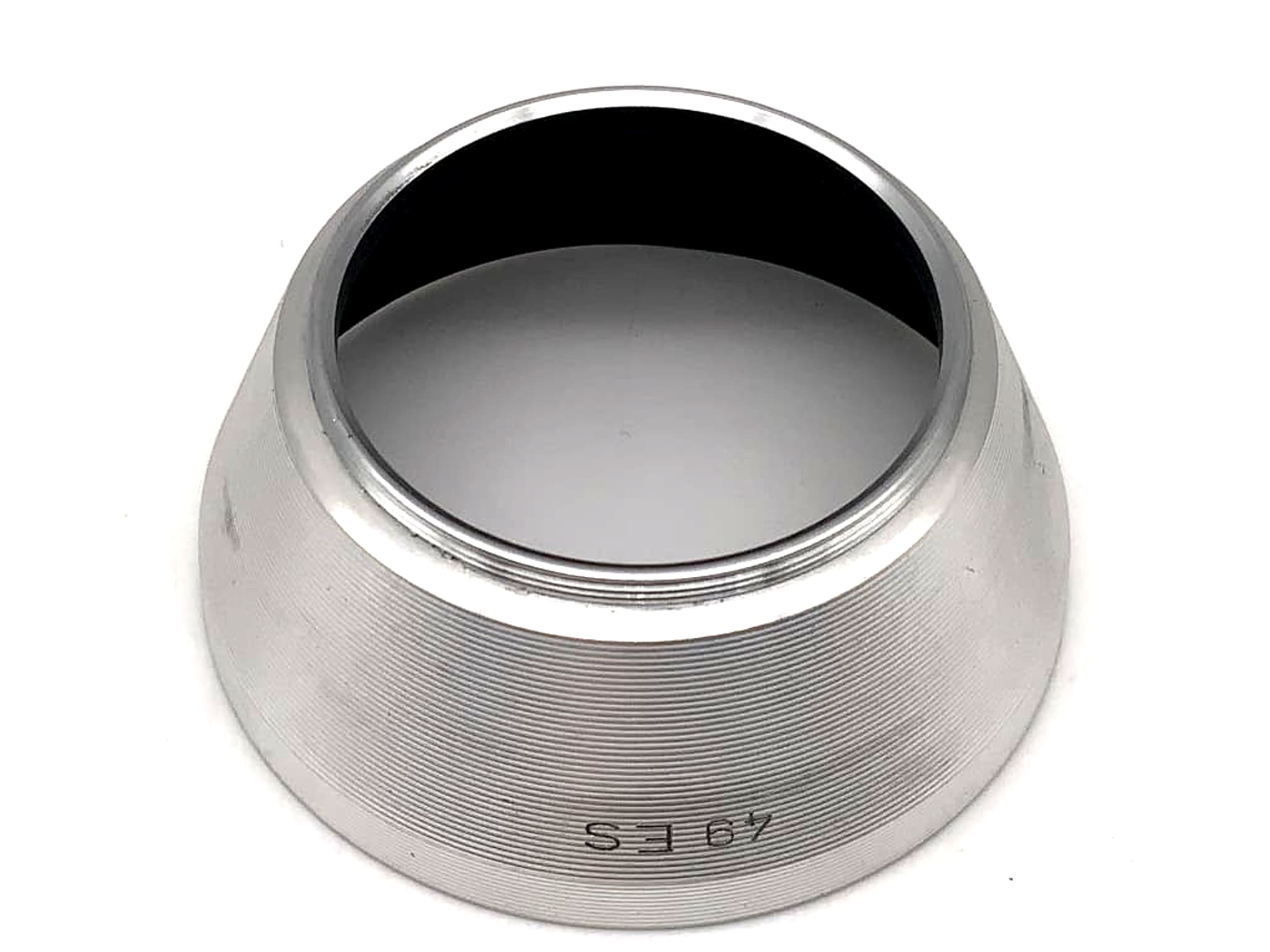 49ES silver metal lens hood