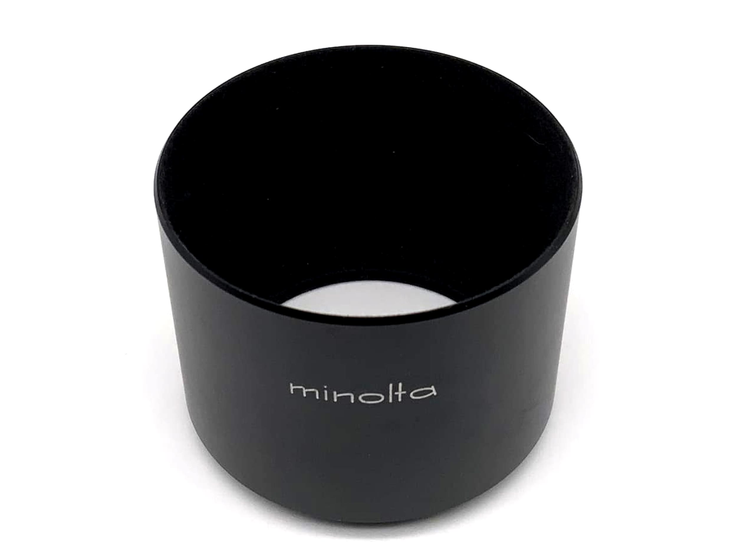 Minolta MC 100-200mm F5.6 lens hood, metal, sunshade