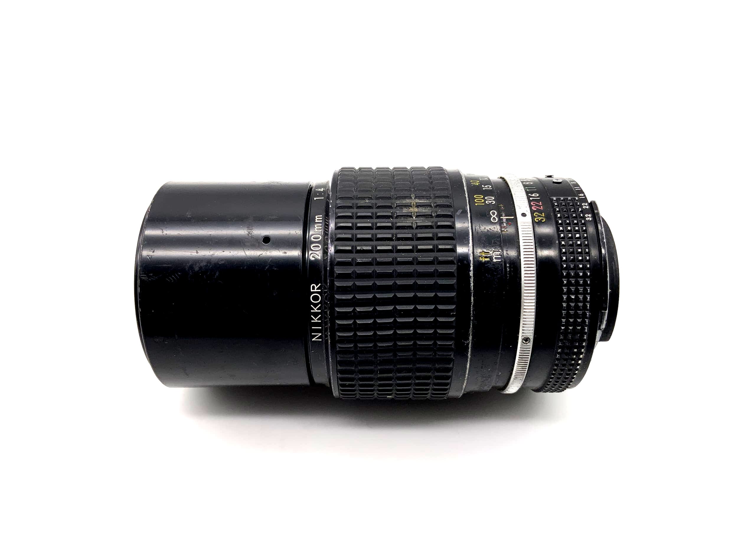 Nikon 200mm 1:4 Lens Nikkor Camera Camera Lens (Nikon F)