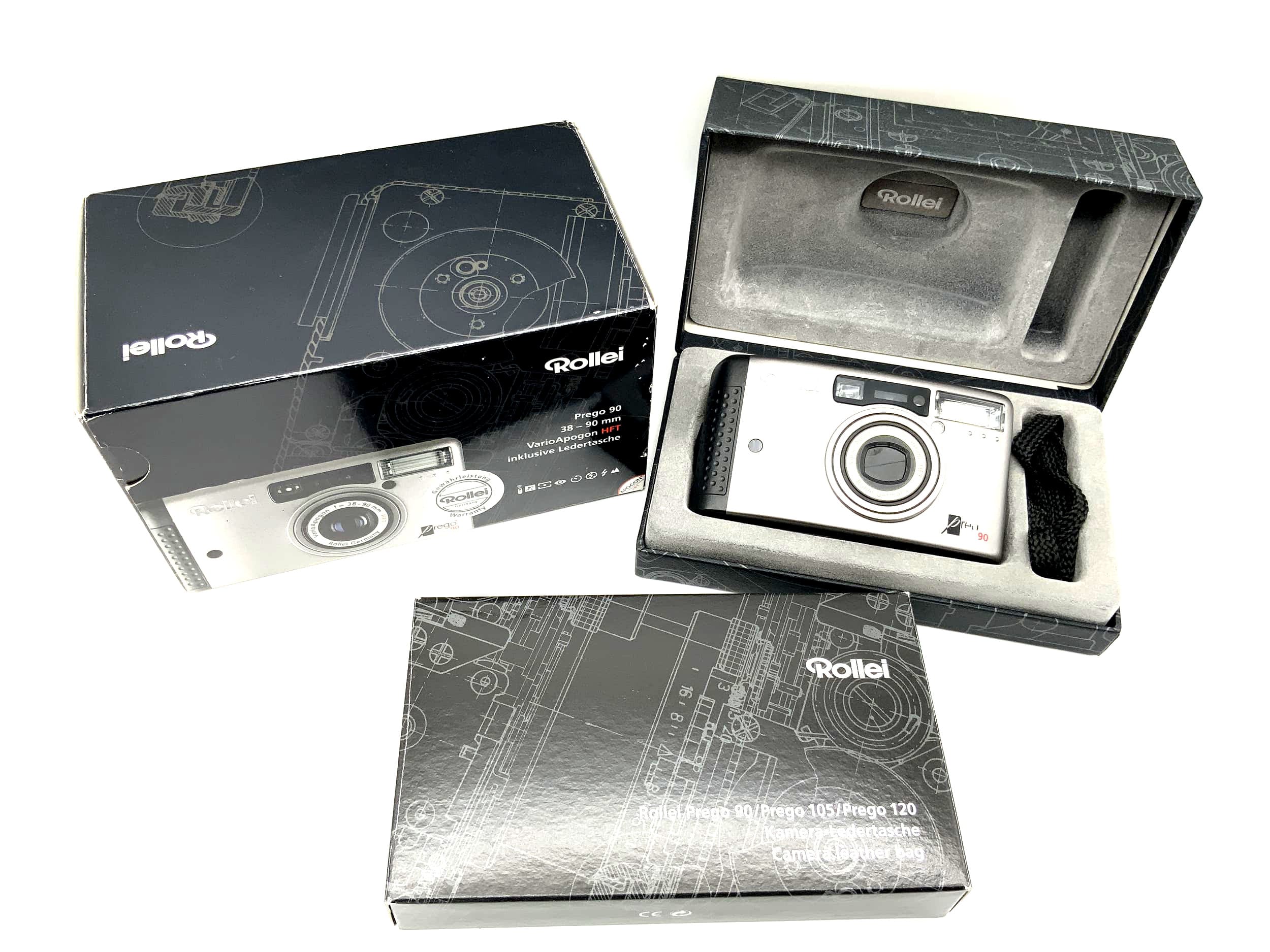 Rollei Prego 90 Compact Camera Point&amp;Shoot Camera 35mm Original Packaging without Battery