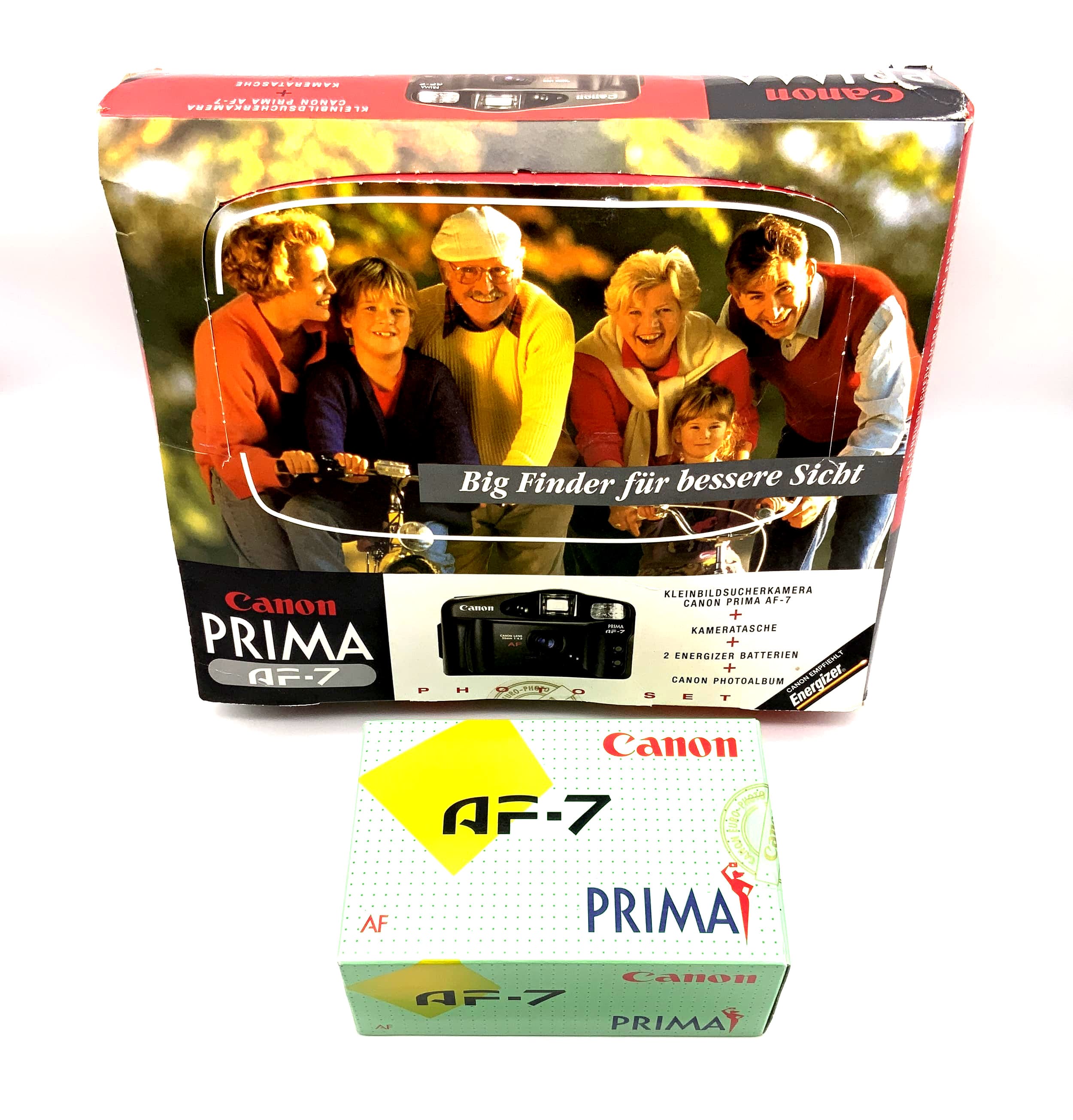 Canon Prima AF-7 Compact Camera Point&amp;Shoot Camera 35mm Original Packaging without Battery